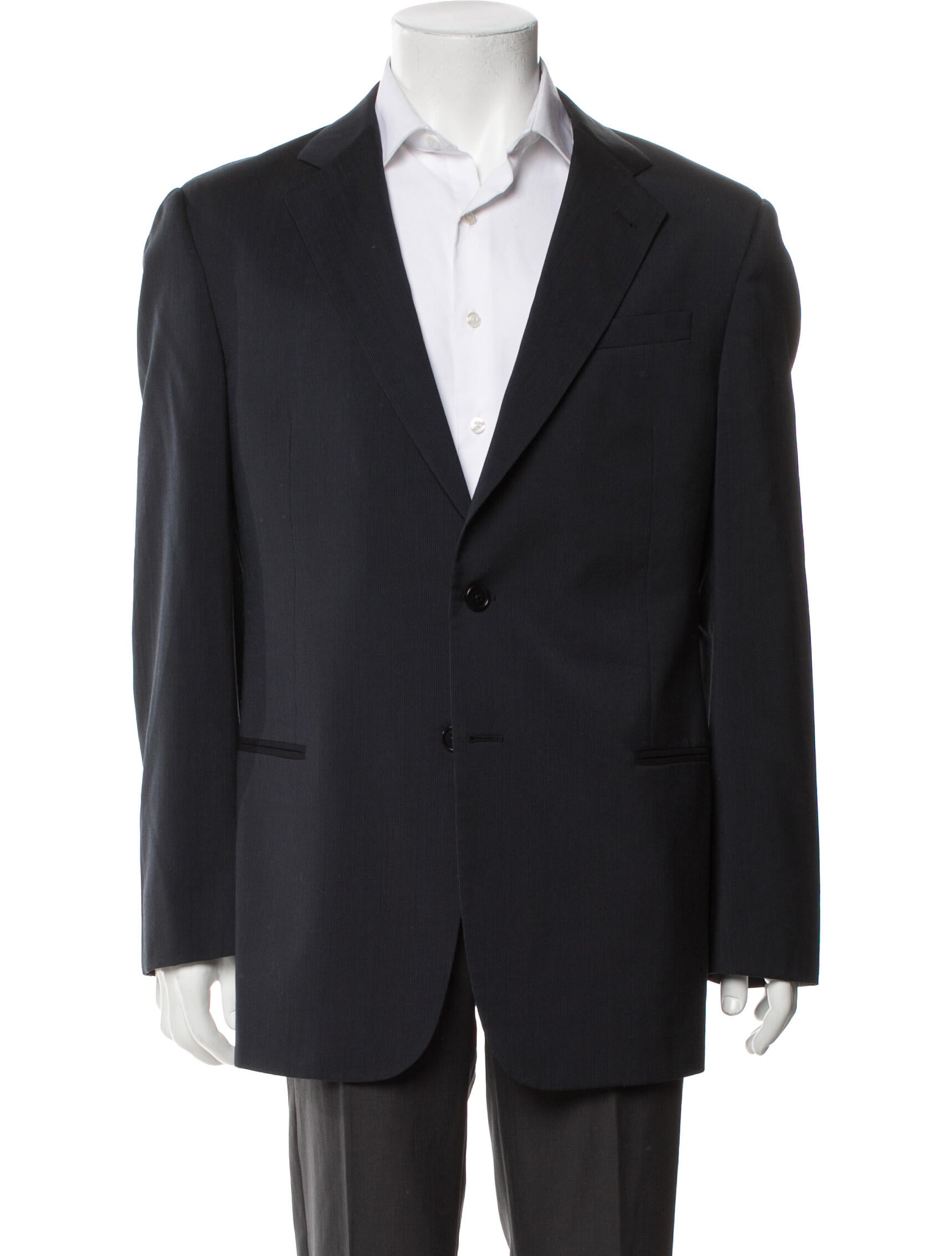 Armani Collezioni Wool Striped Blazer
