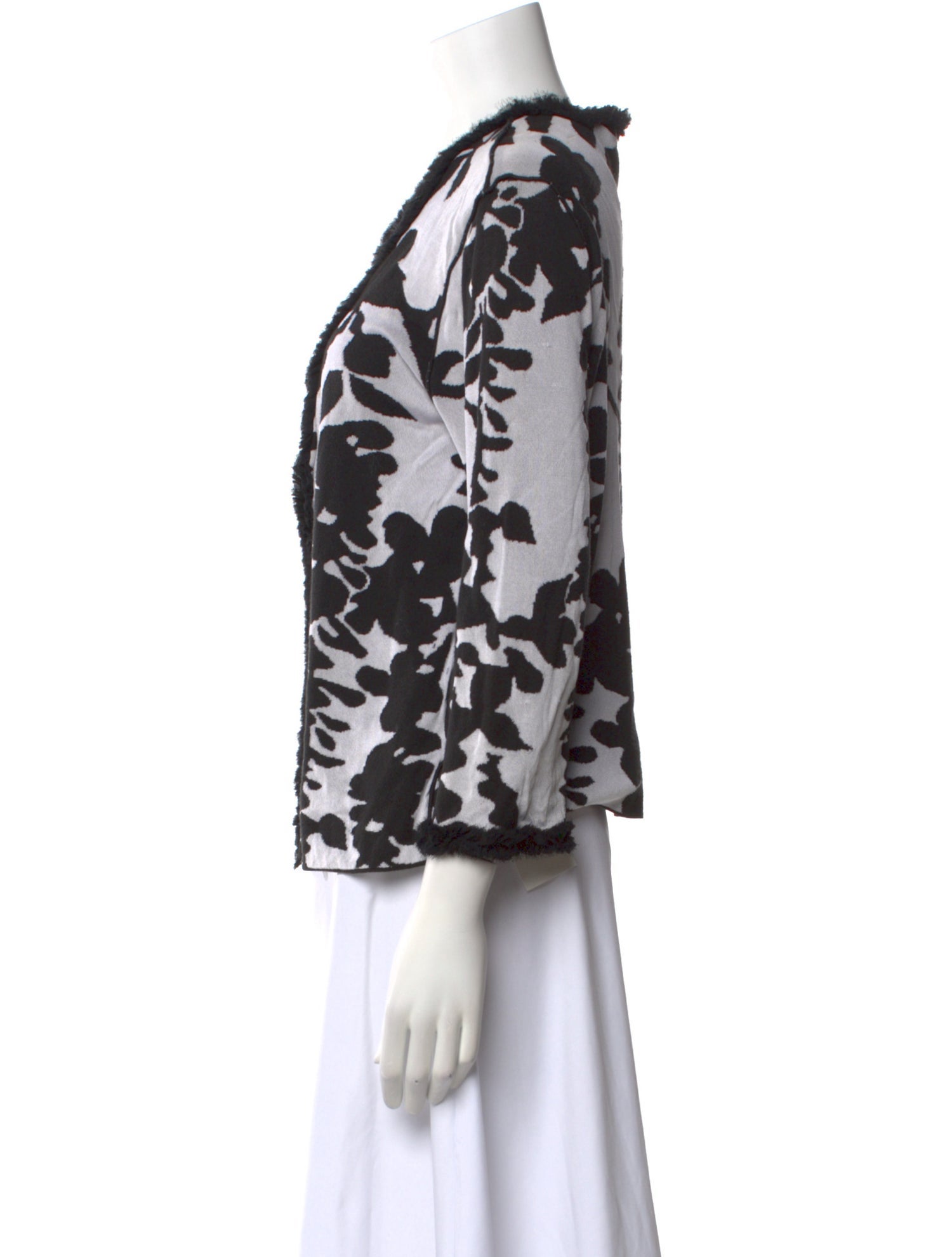 Armani Collezioni Printed V-Neck Sweater