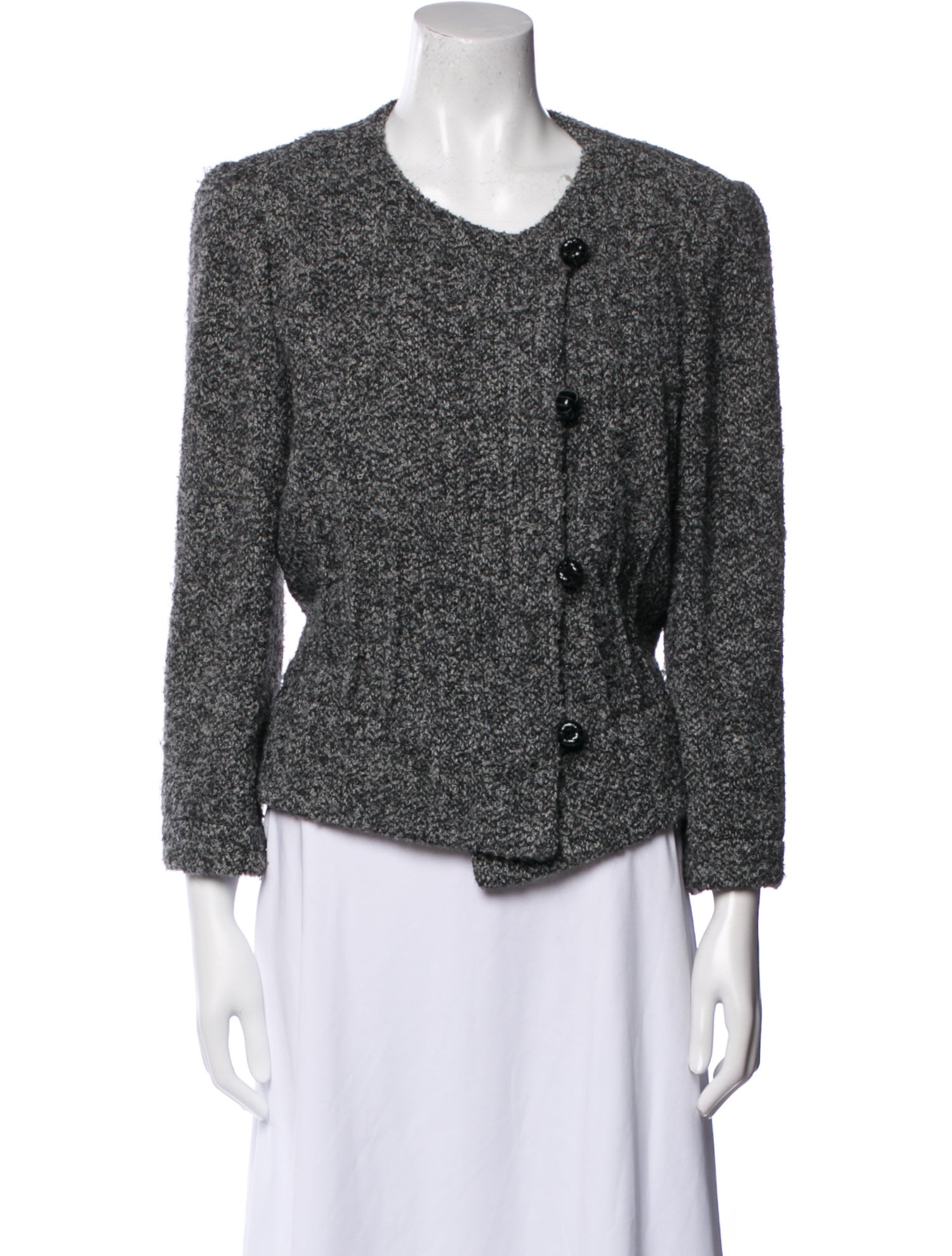 Armani Collezioni Alpaca Tweed Pattern Evening Jacket