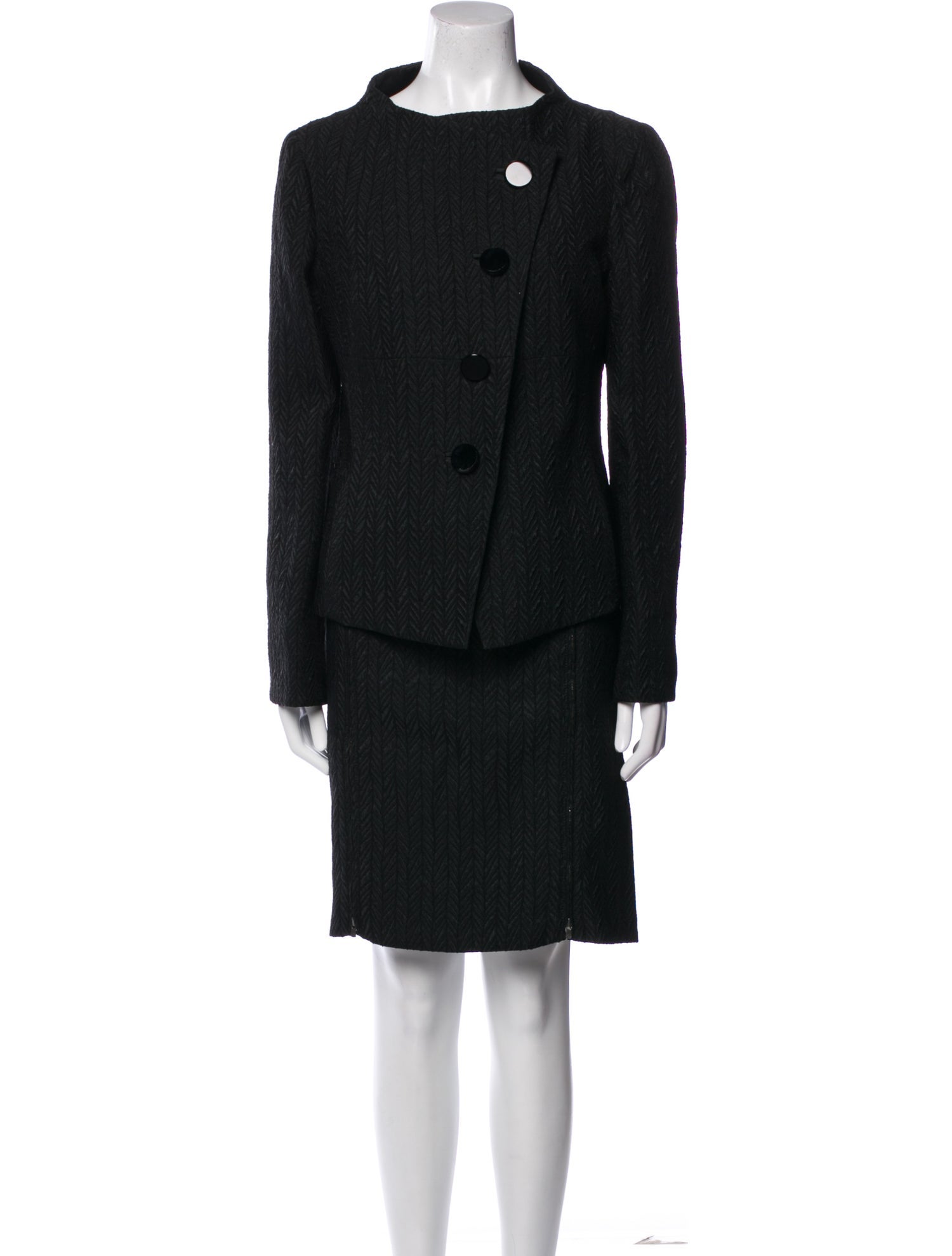 Armani Collezioni Wool Skirt Suit