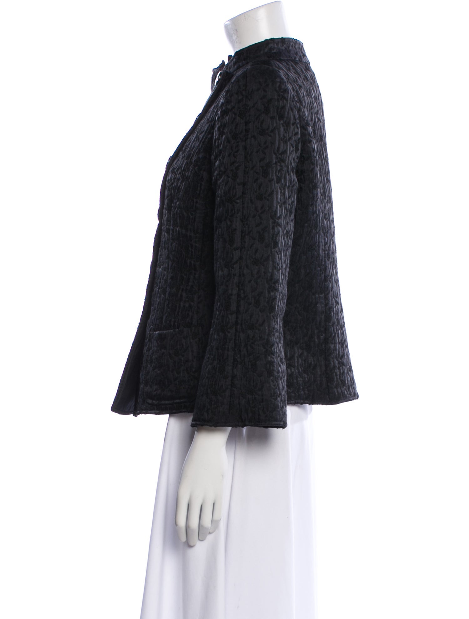 Armani Collezioni Virgin Wool Tweed Pattern Evening Jacket