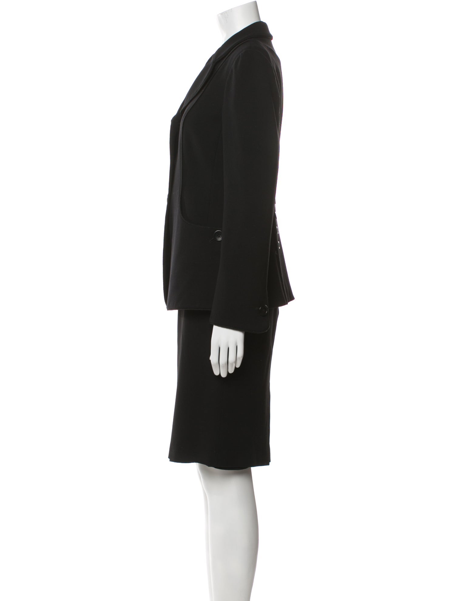 Armani Collezioni Virgin Wool Skirt Suit