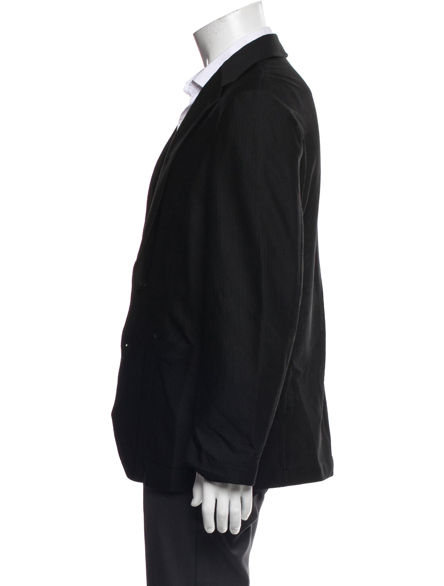 Armani Collezioni Textured Mesh Blazer