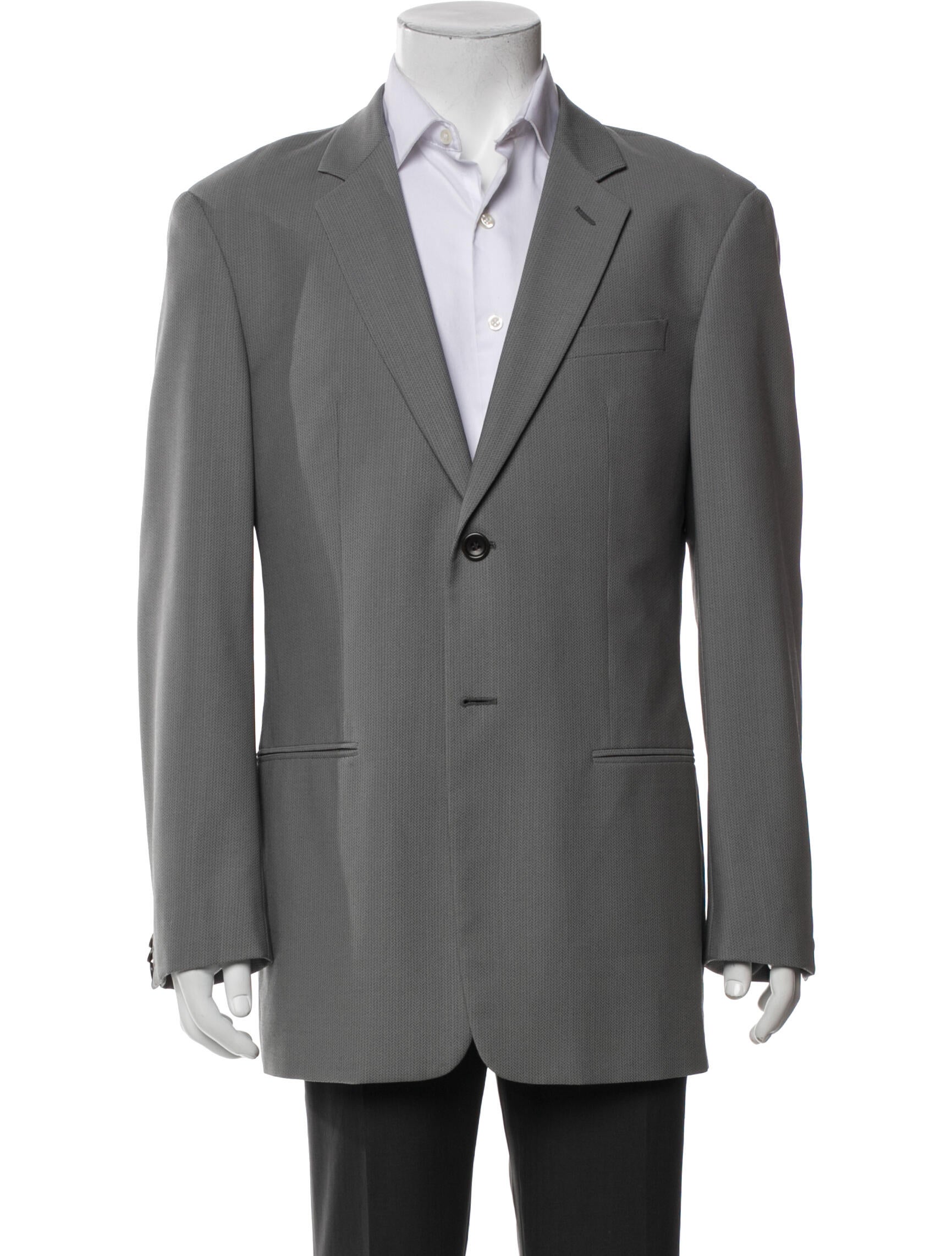 Armani Collezioni Patterned Wool Blazer