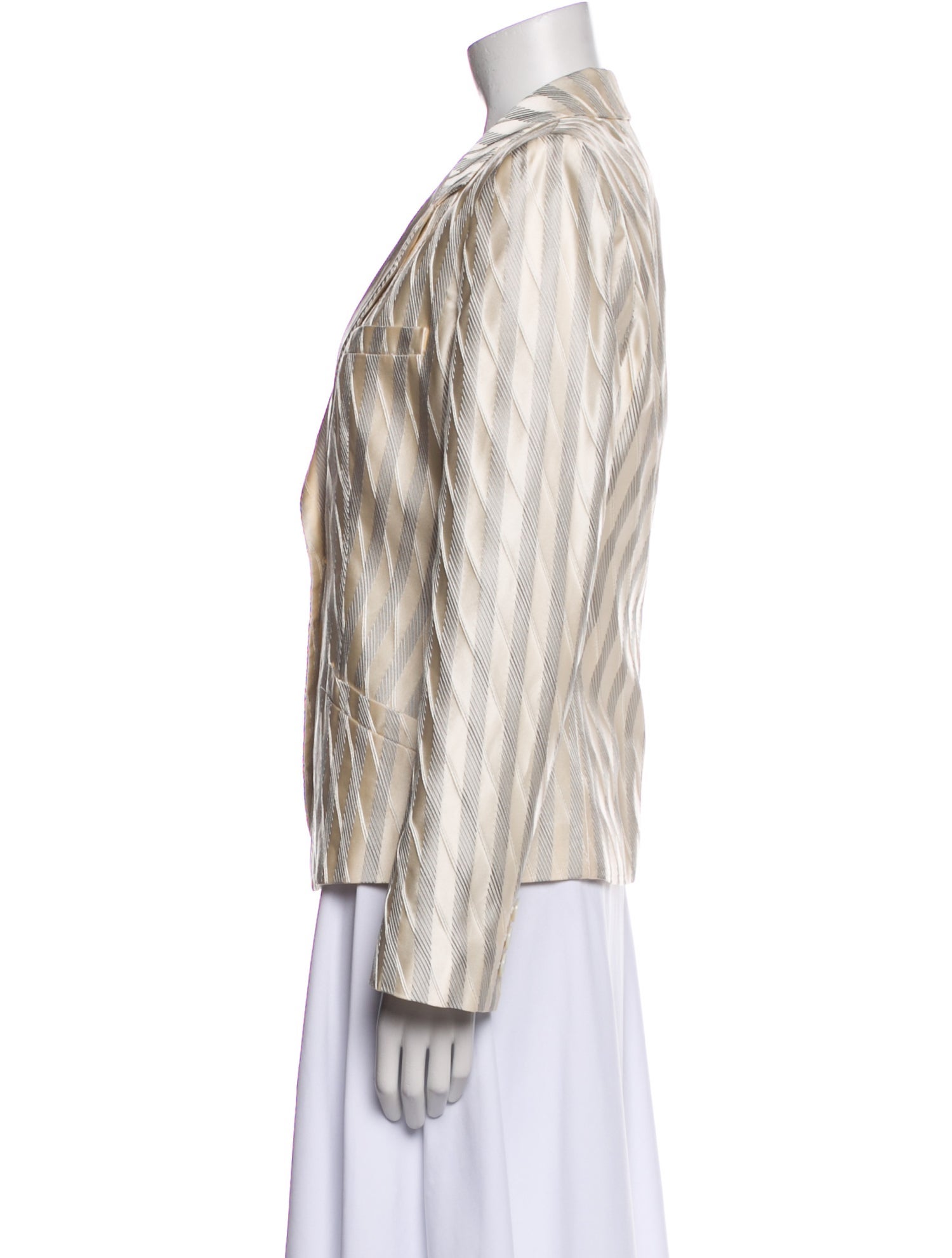Armani Collezioni Silk Striped Blazer