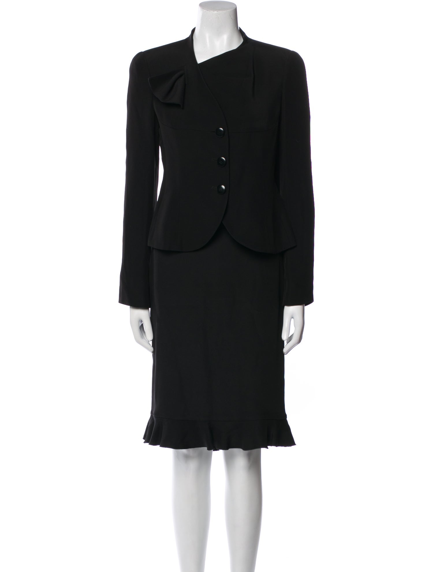 Armani Collezioni Ruffle Embellishment Skirt Set