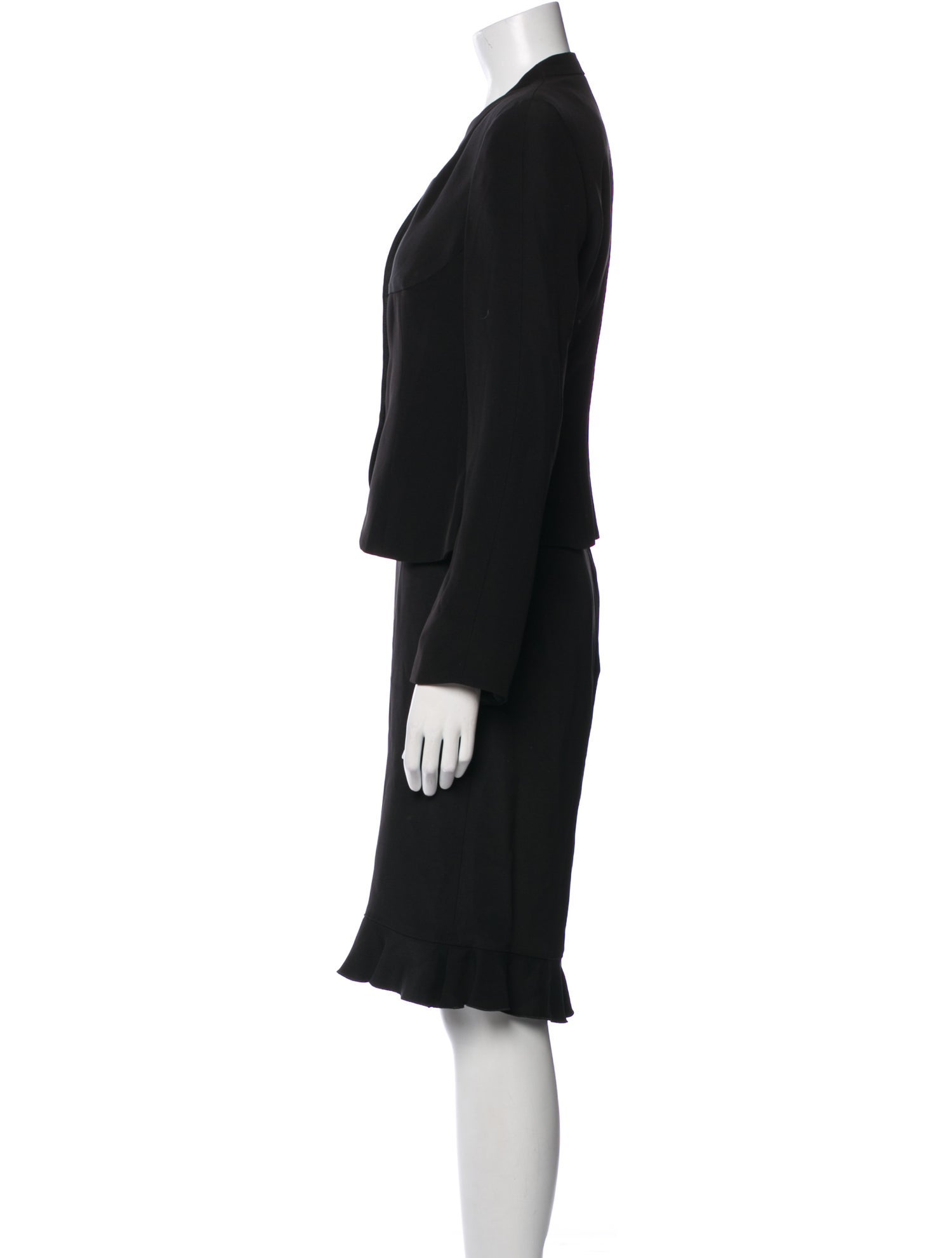 Armani Collezioni Ruffle Embellishment Skirt Set