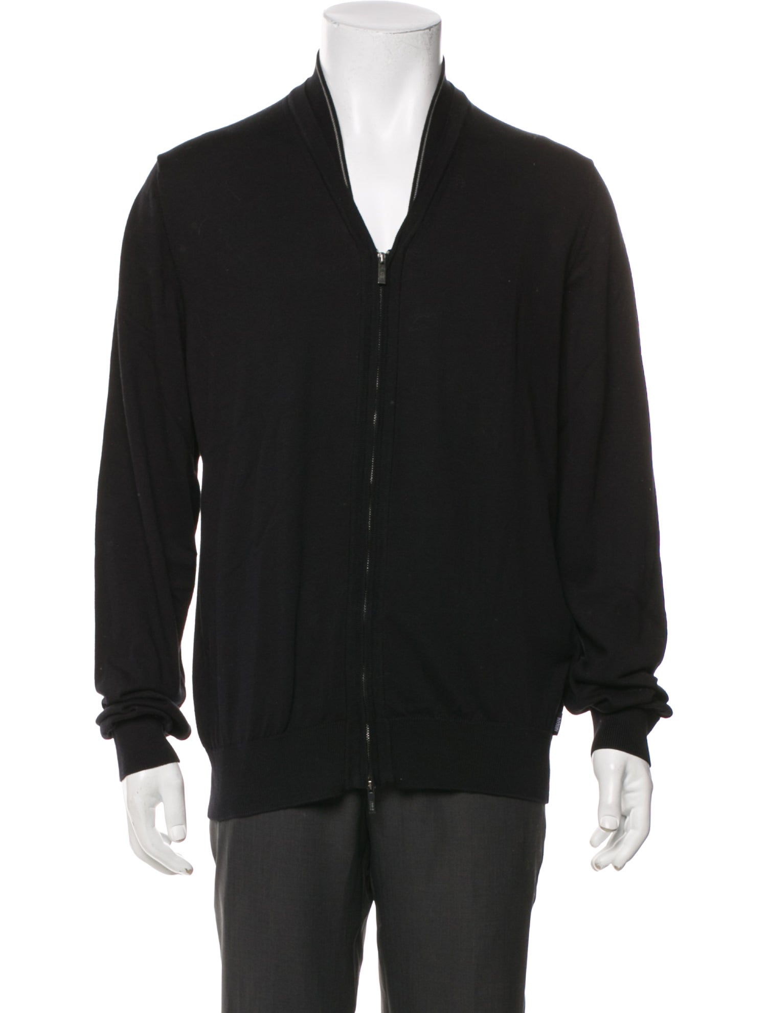 Armani Collezioni V-Neck Long Sleeve Cardigan