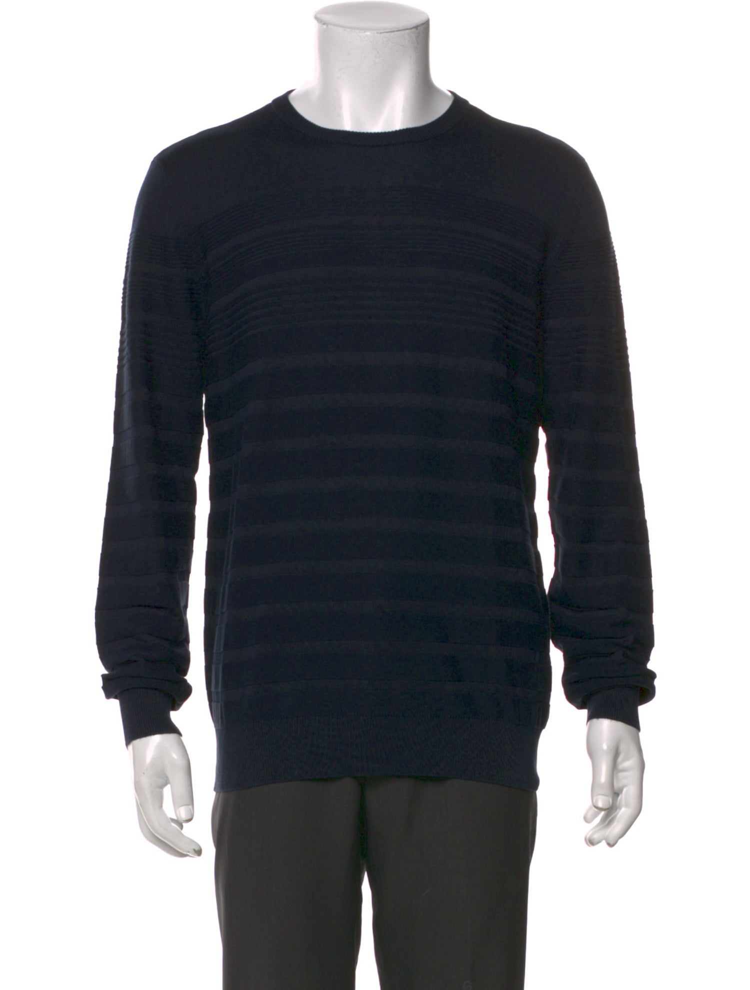 Armani Collezioni Silk Crew Neck Pullover