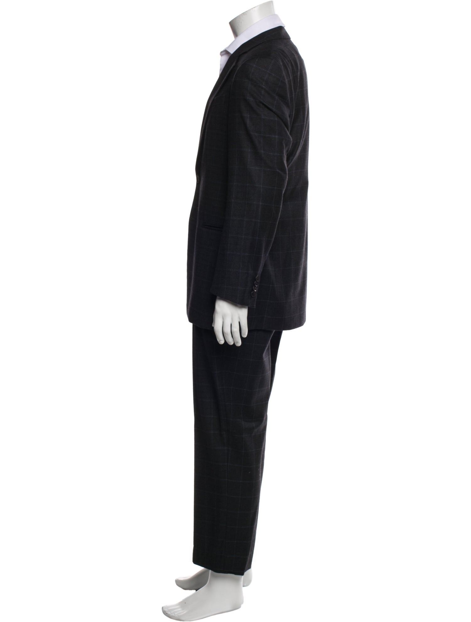 Armani Collezioni Wool Plaid Suit