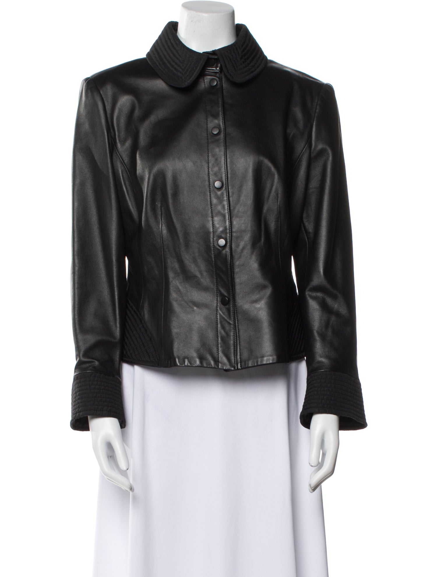 Armani Collezioni Leather Biker Jacket