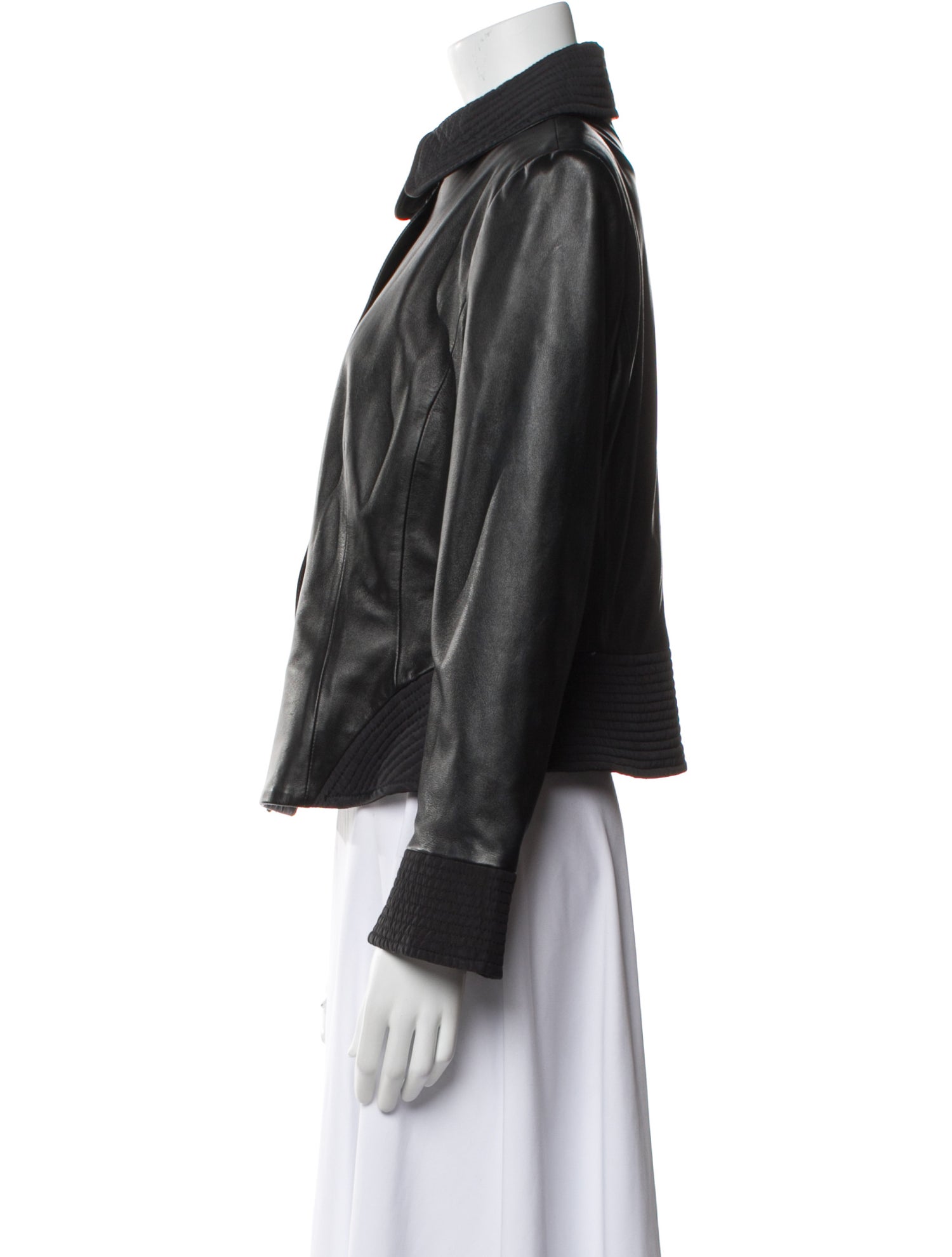 Armani Collezioni Leather Biker Jacket