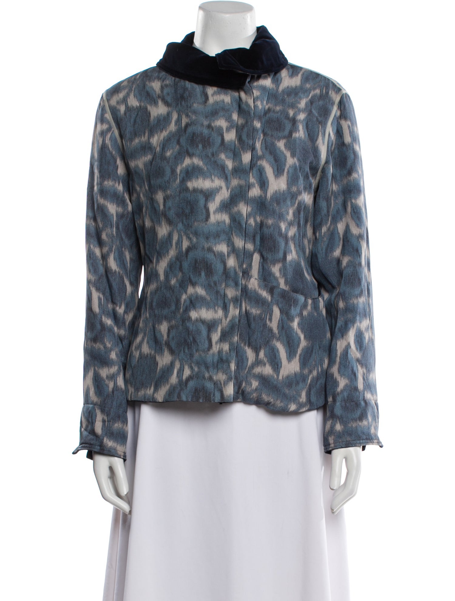 Armani Collezioni Silk Printed Jacket