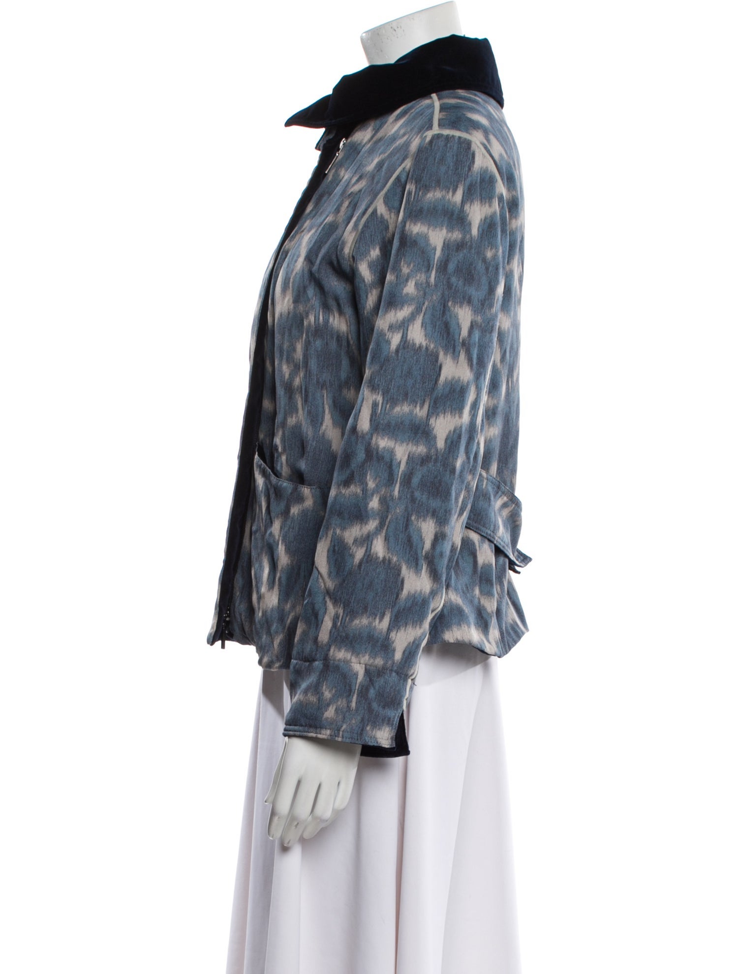 Armani Collezioni Silk Printed Jacket