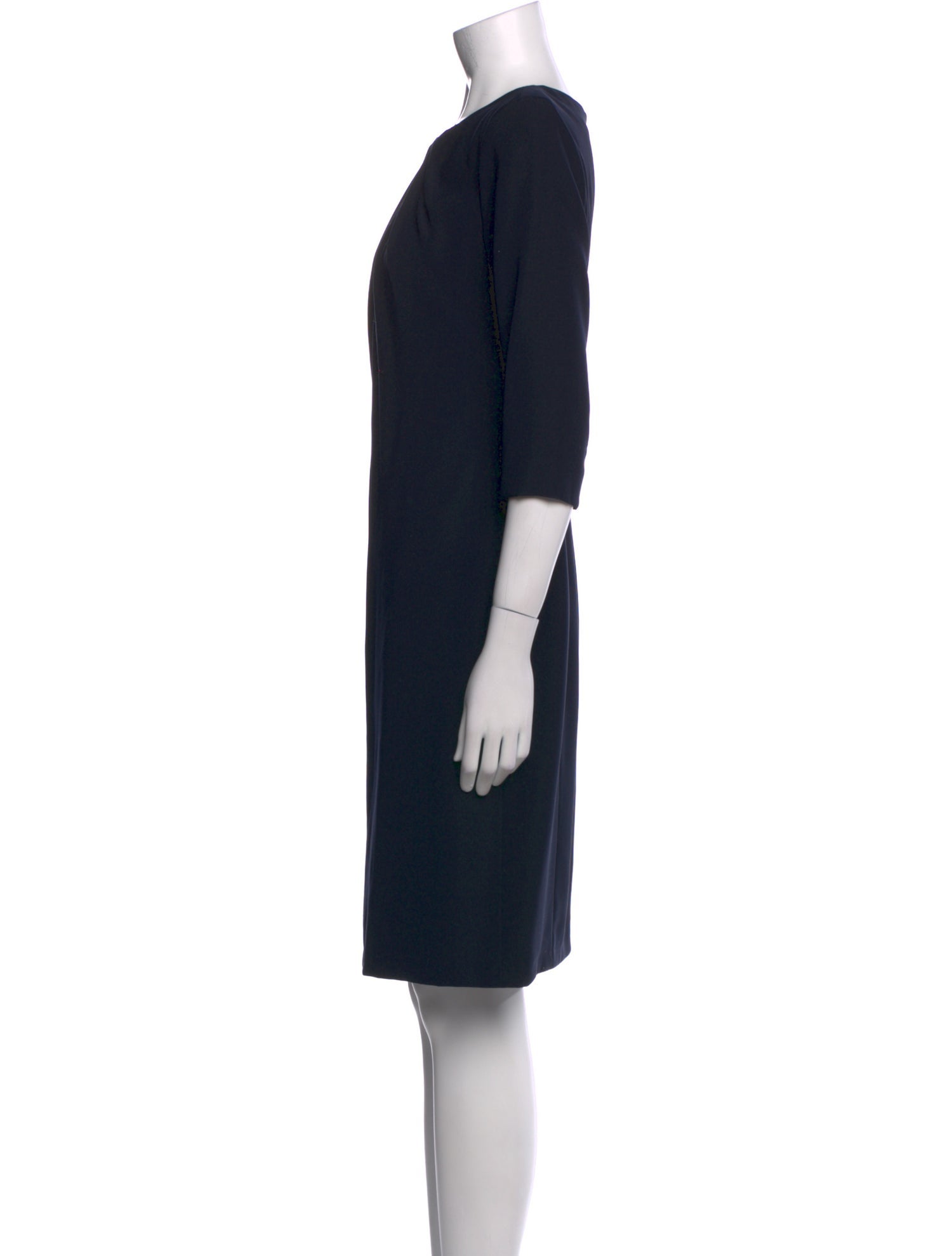 Armani Collezioni V-Neck Knee-Length Dress