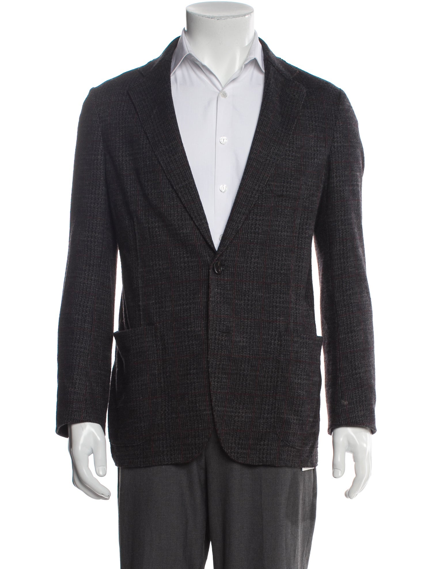Armani Collezioni Virgin Wool V-Neck Cardigan