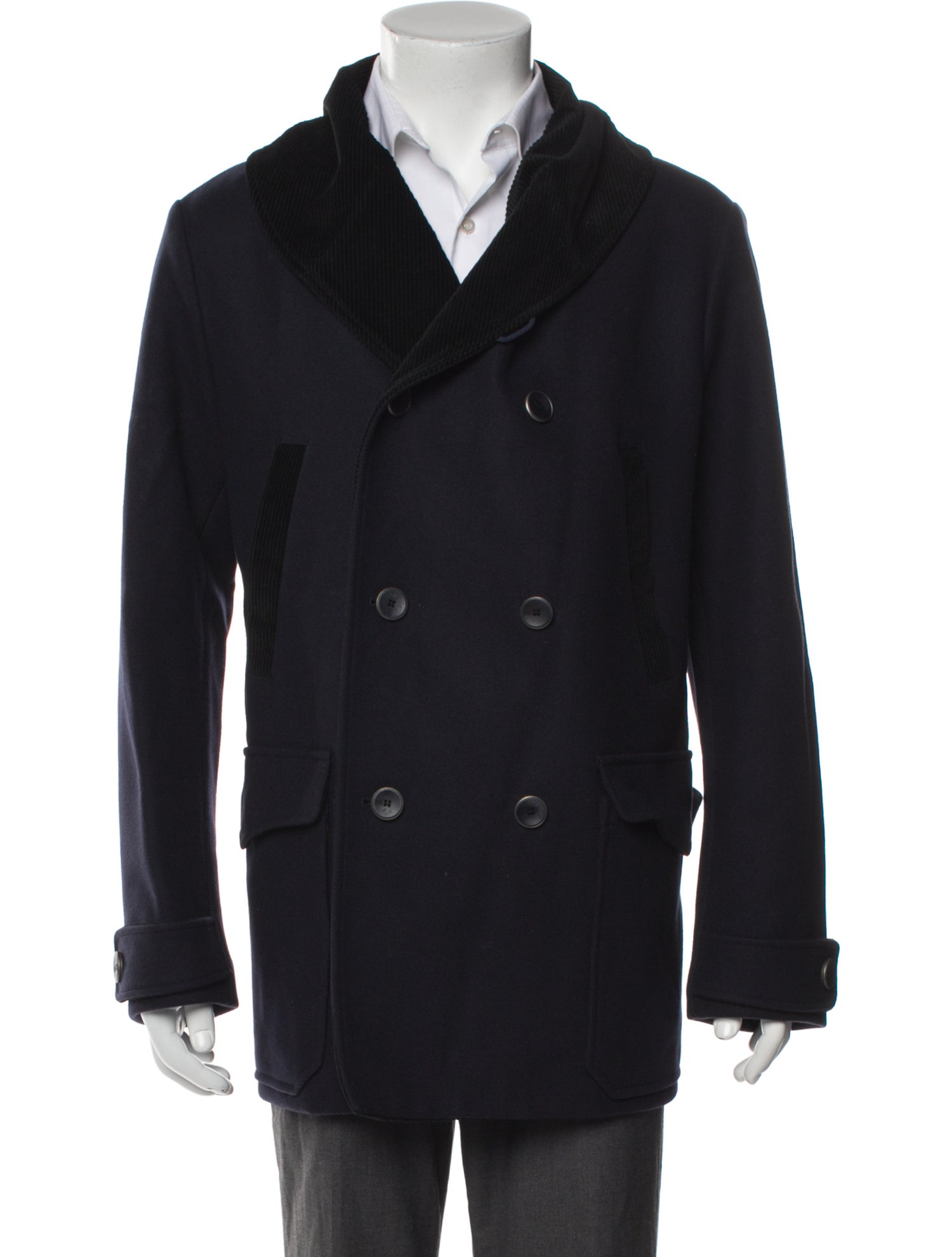 Armani Collezioni Virgin Wool Peacoat