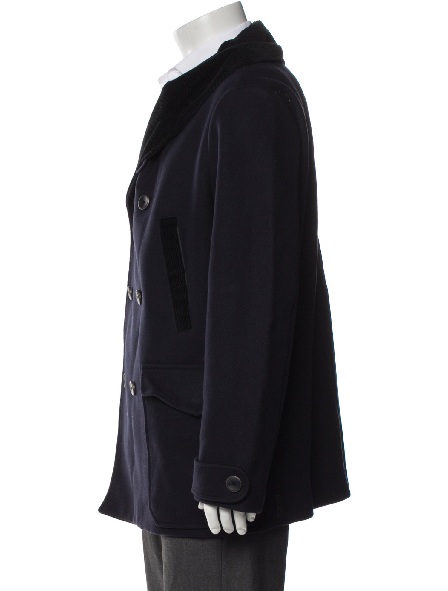 Armani Collezioni Virgin Wool Peacoat