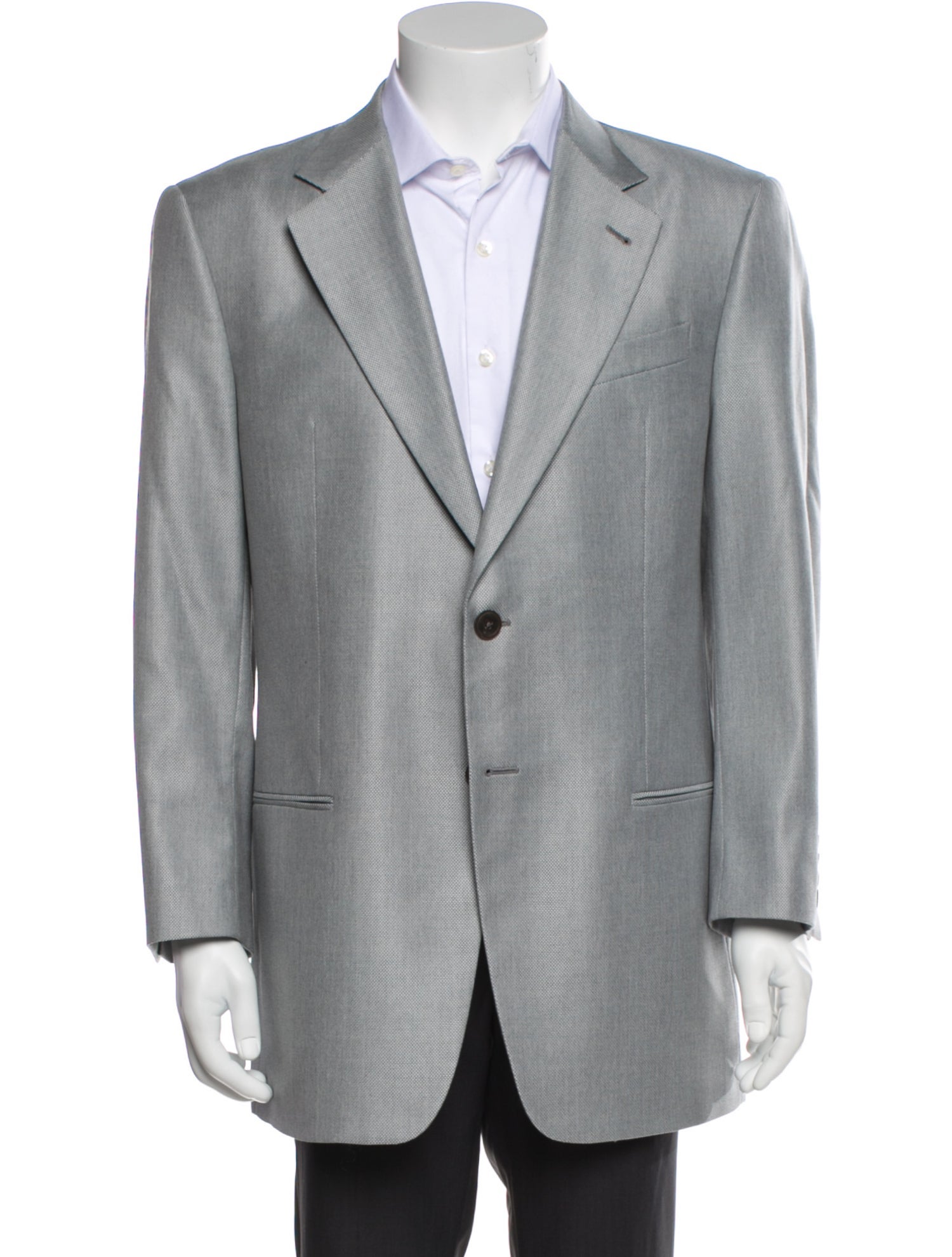 Armani Collezioni Birdseye Weave Blazer