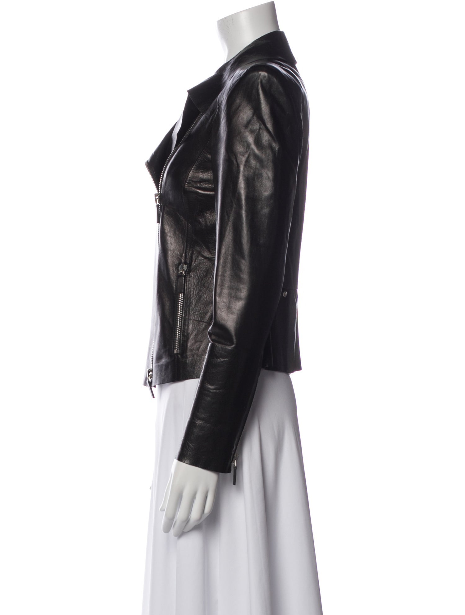 Giorgio Armani Leather Biker Jacket