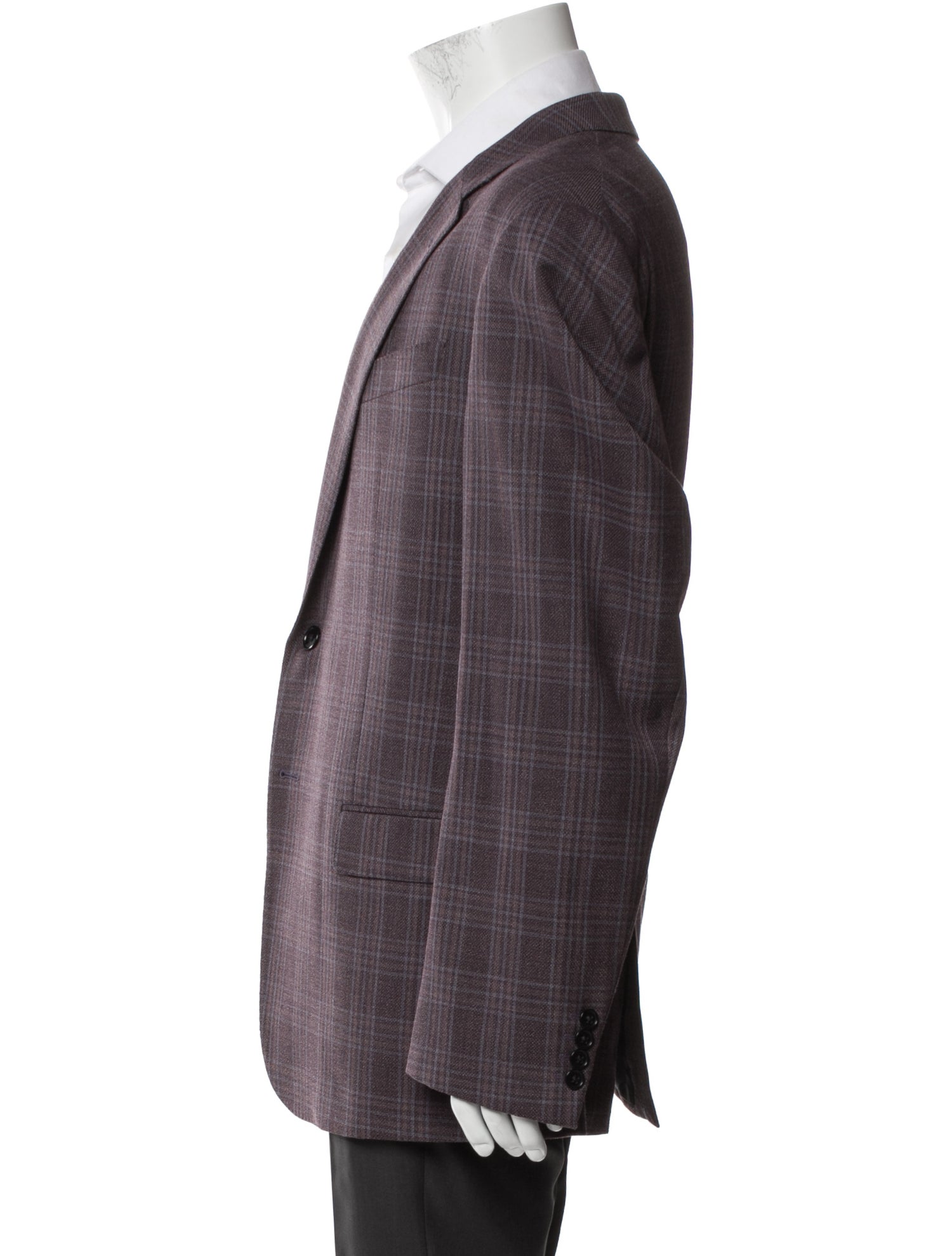 Armani Collezioni Virgin Wool Patterned Sport Coat