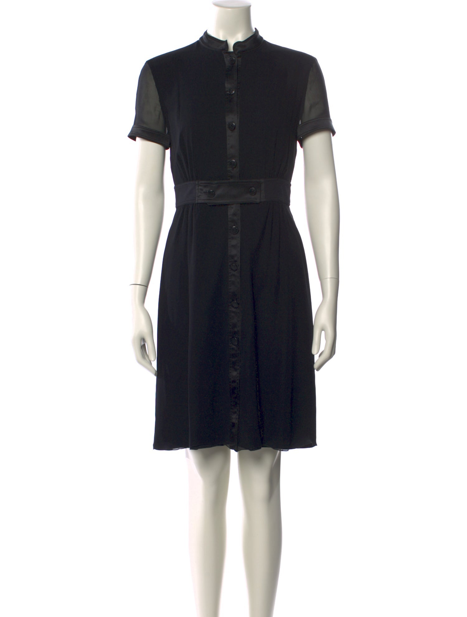 Armani Collezioni Silk Knee-Length Dress