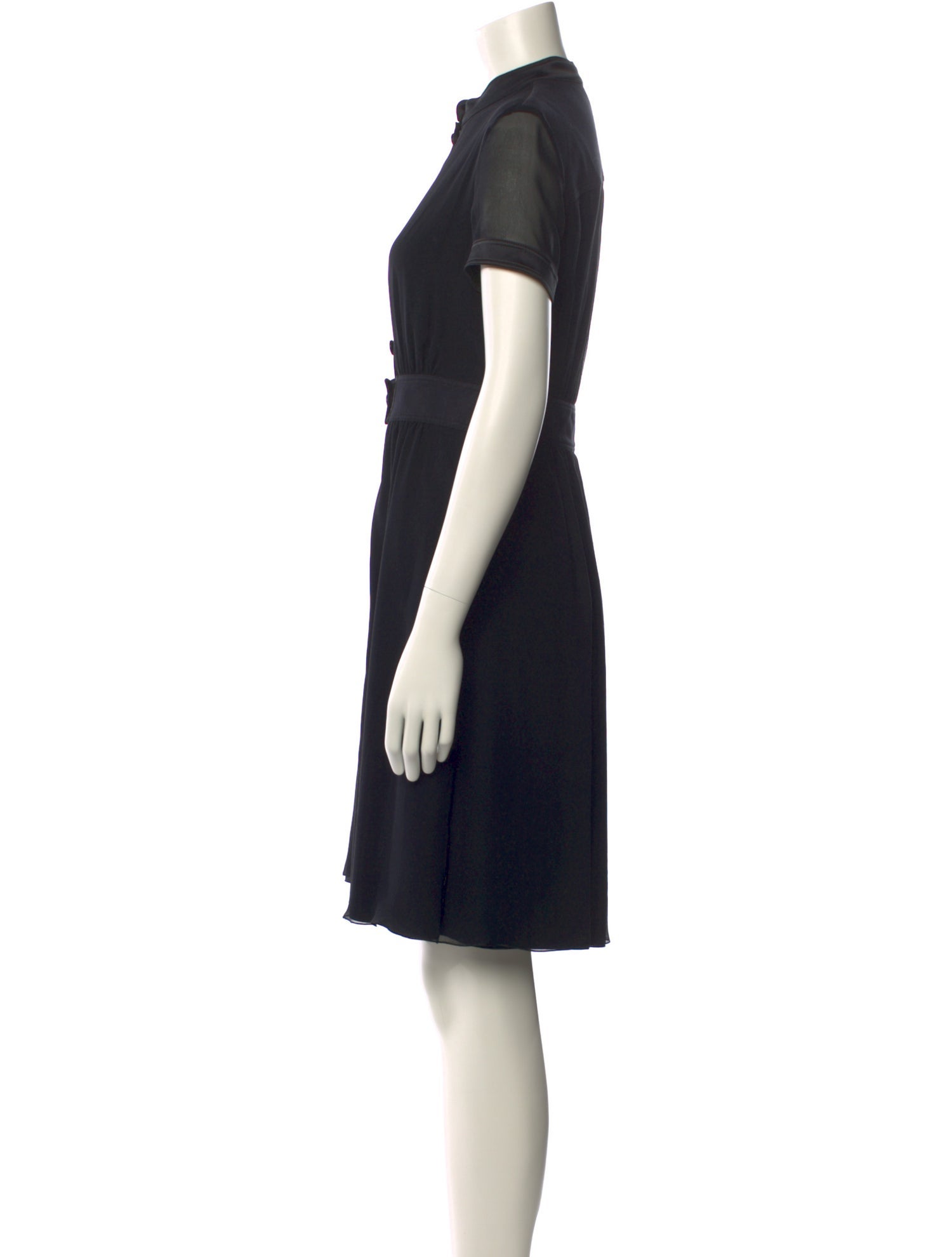 Armani Collezioni Silk Knee-Length Dress