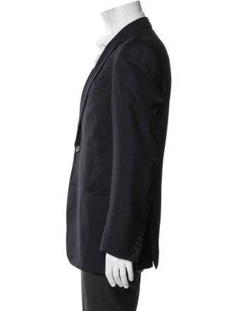 Armani Collezioni wool solid blazer