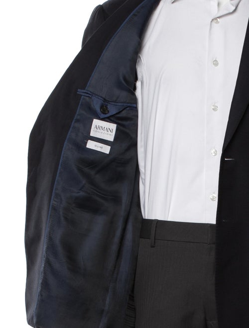 Armani Collezioni wool solid blazer