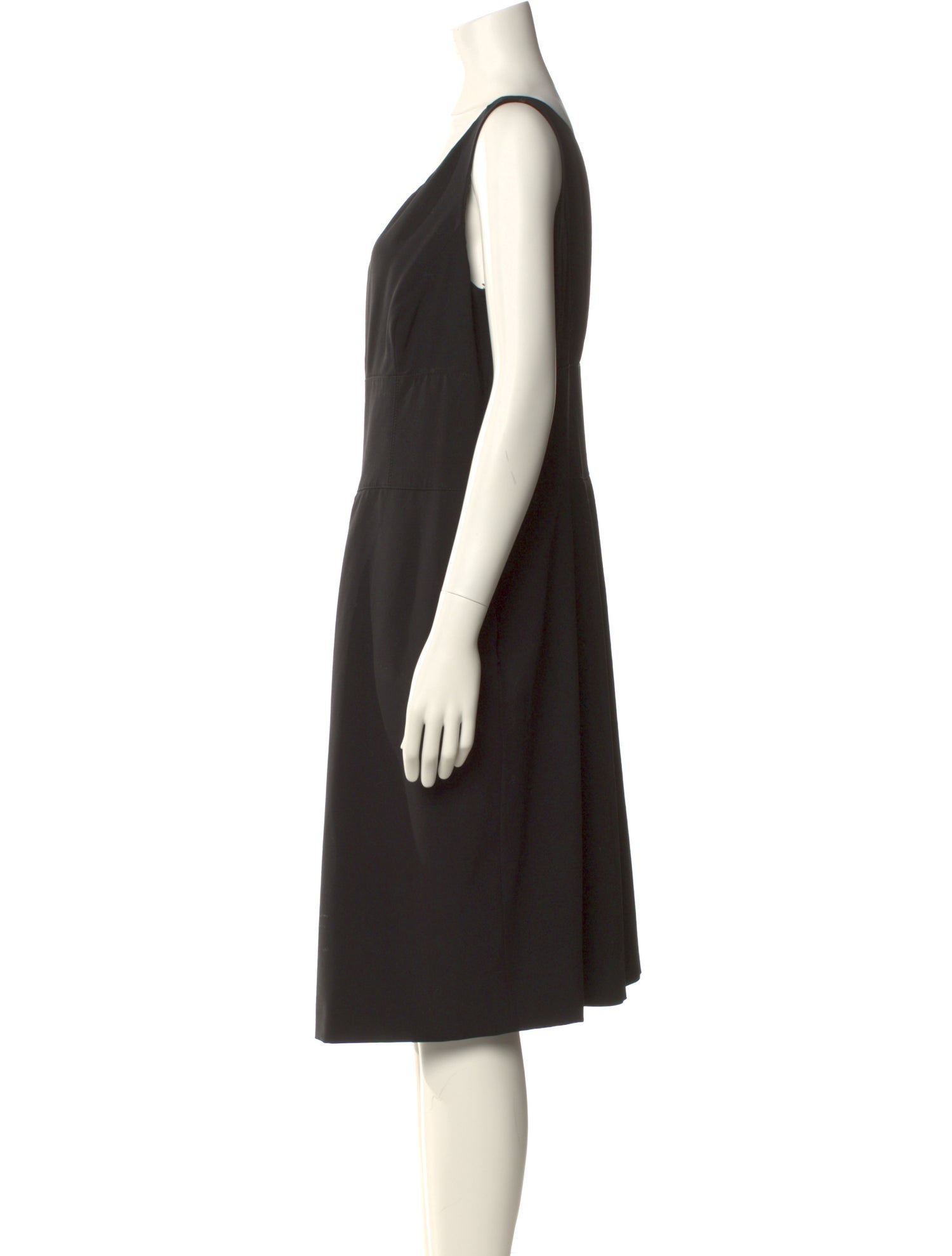 Armani Collezioni Virgin Wool Knee-Length Dress