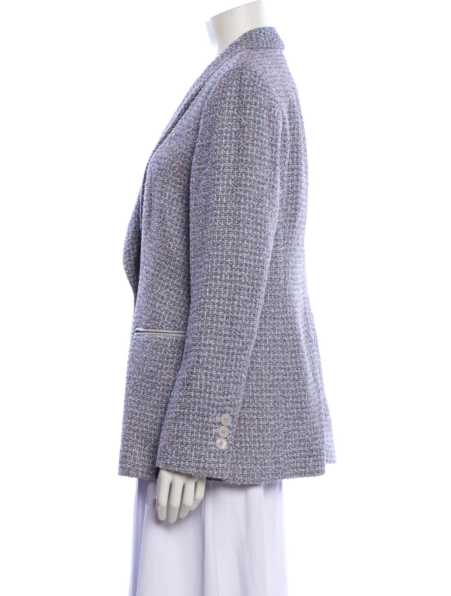 Armani Collezioni Tweed Pattern Blazer