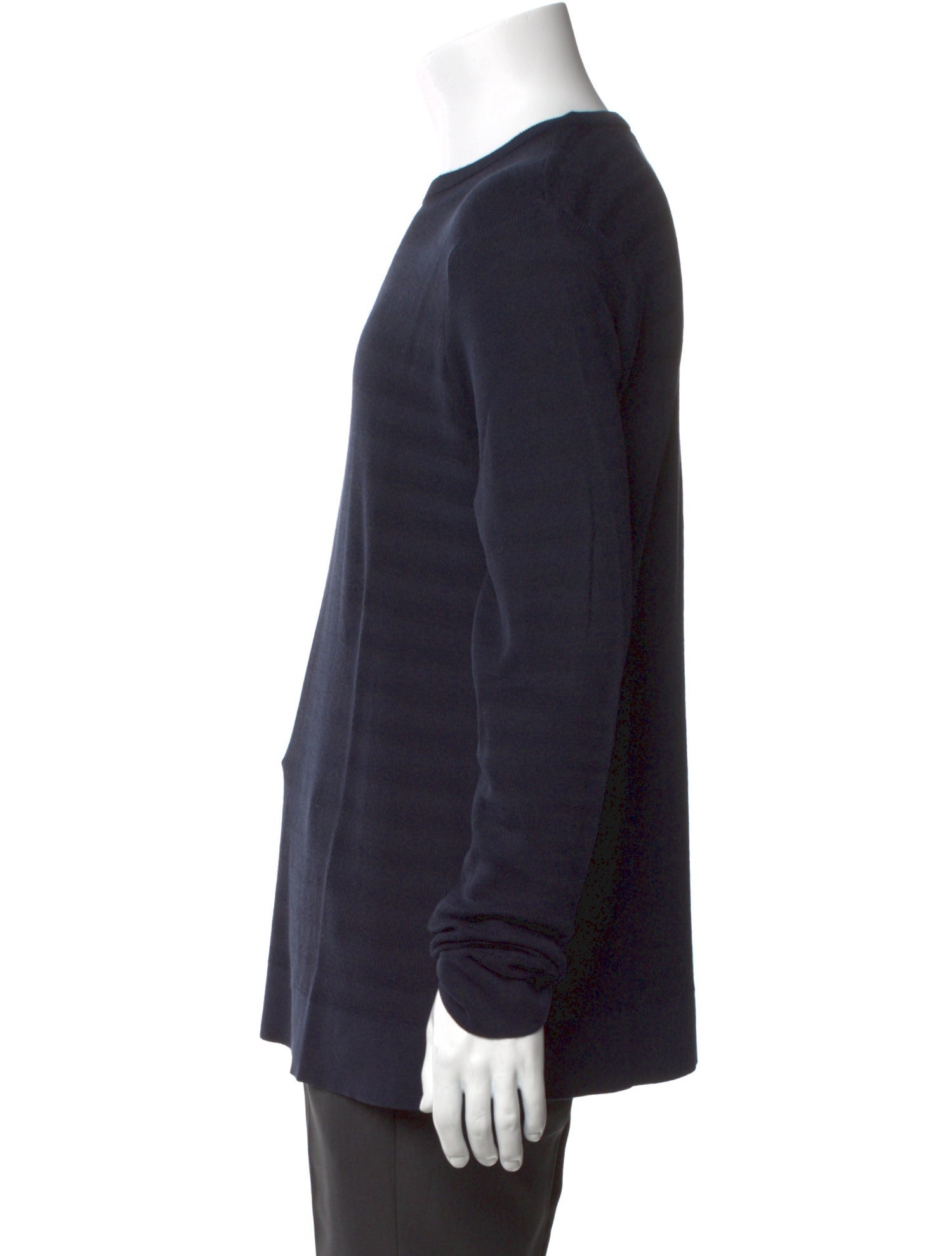 Armani Collezioni Silk Crew Neck Pullover