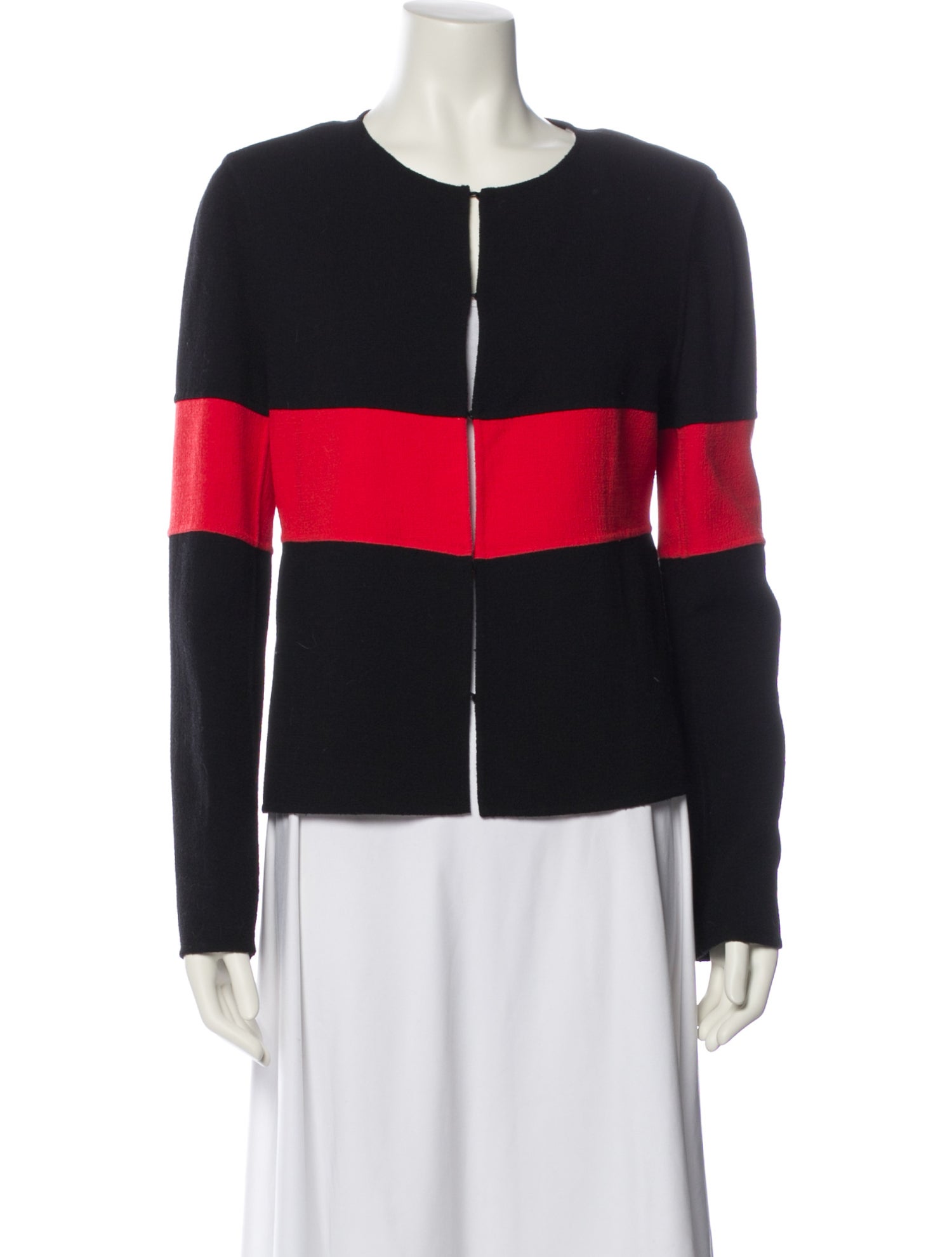 Armani Collezioni Wool Striped Jacket