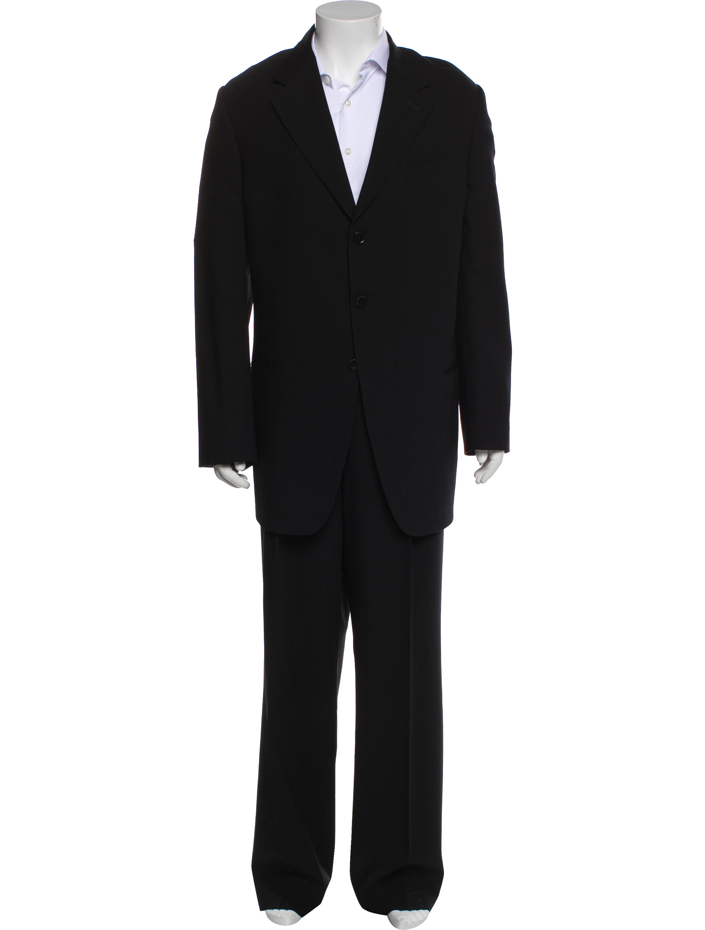 Armani Collezioni Solid Wool Two Piece Suit