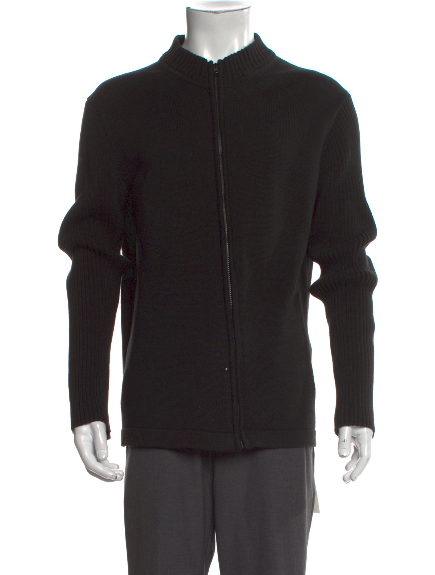 Armani Collezioni Mock Neck Long Sleeve Cardigan