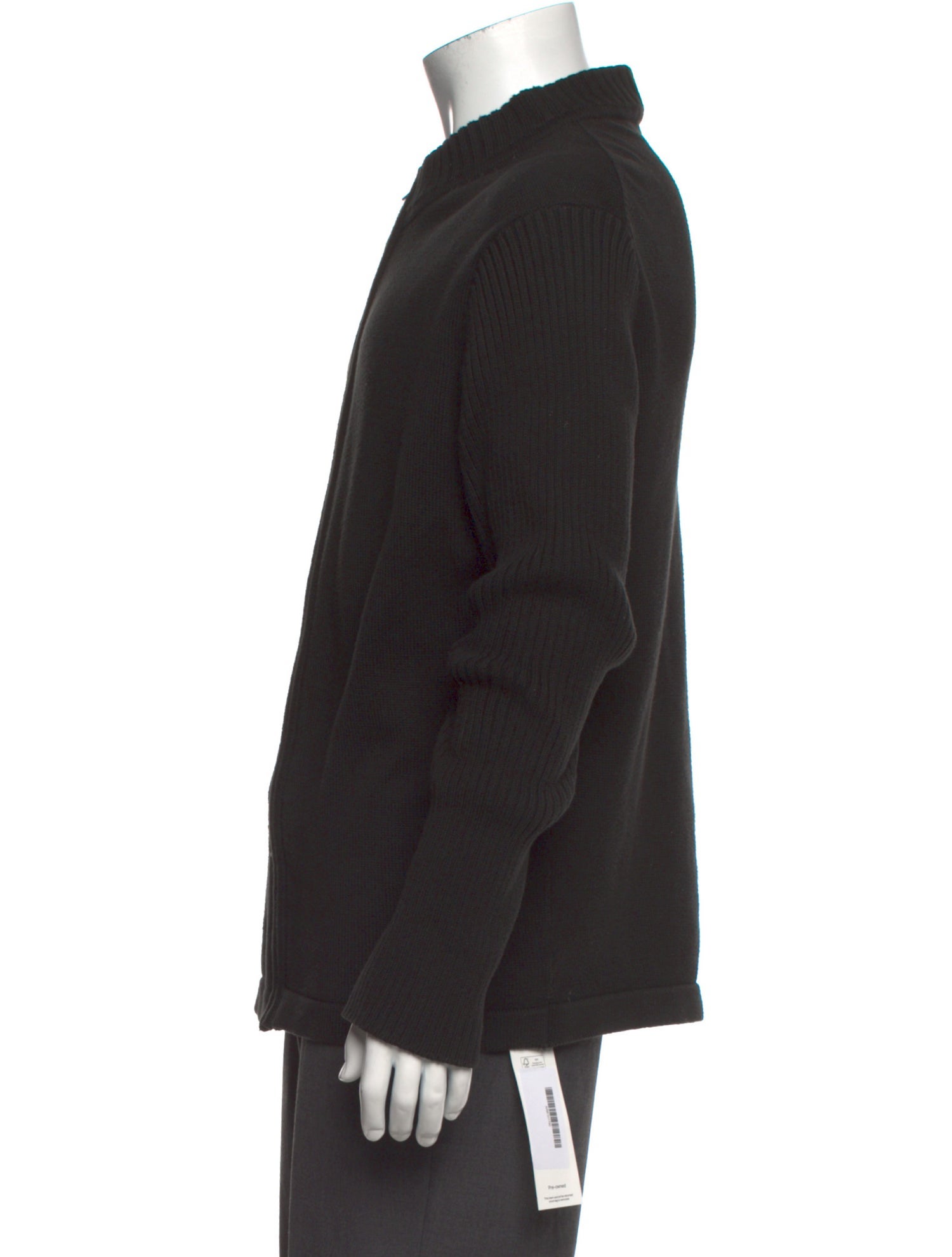 Armani Collezioni Mock Neck Long Sleeve Cardigan