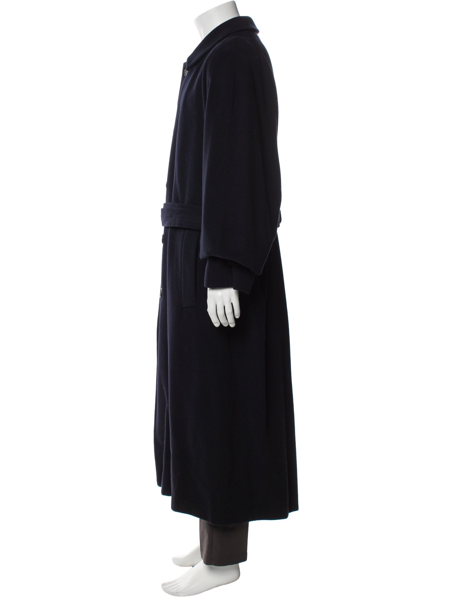Armani Collezioni Virgin Wool Trench Coat
