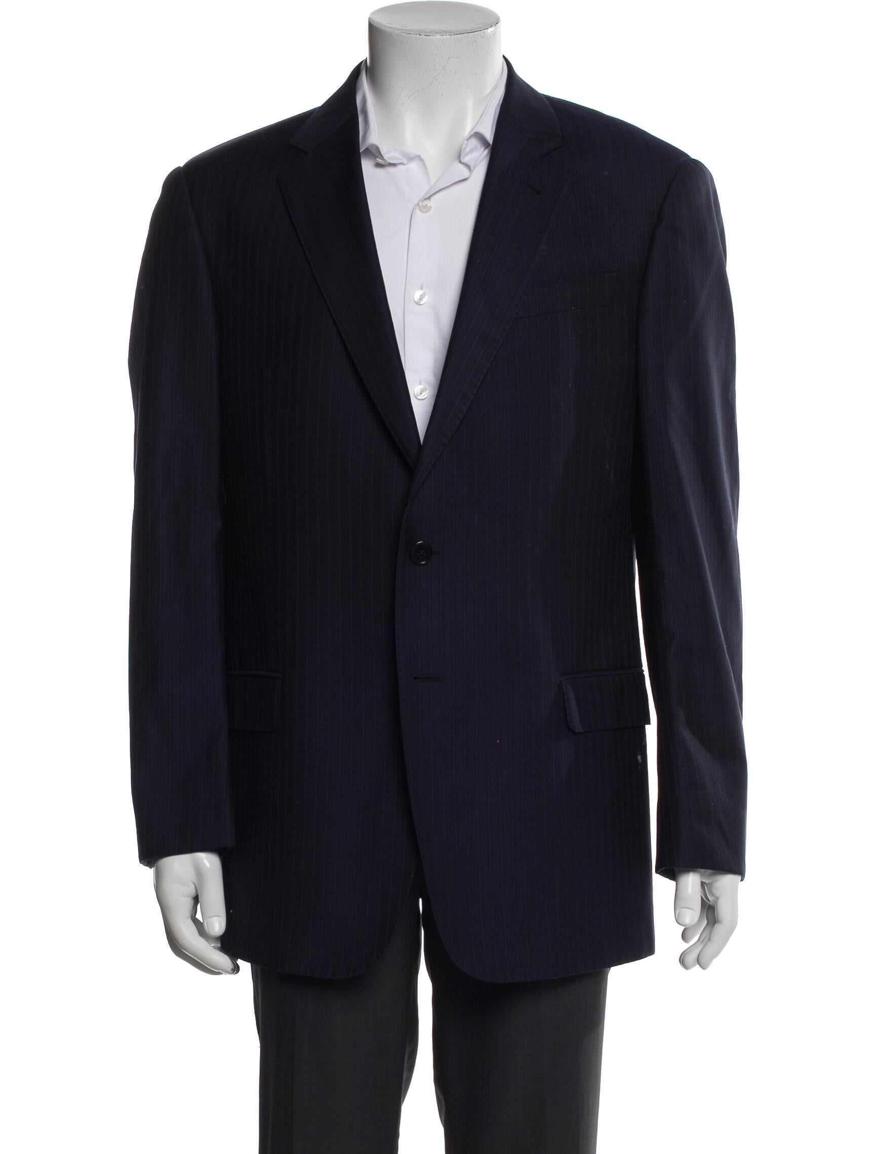 Armani Collezioni Striped Wool Blazer