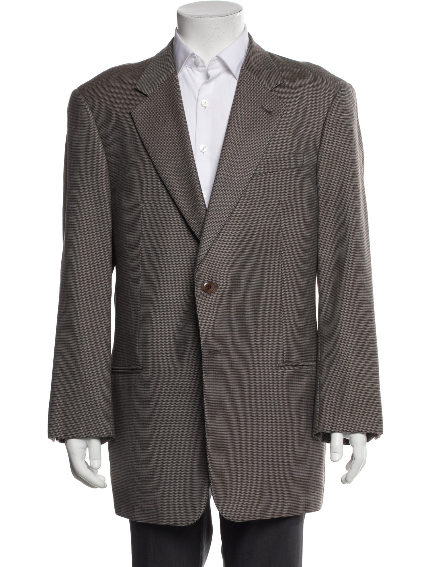 Armani Collezioni Mens; Patterned Blazer