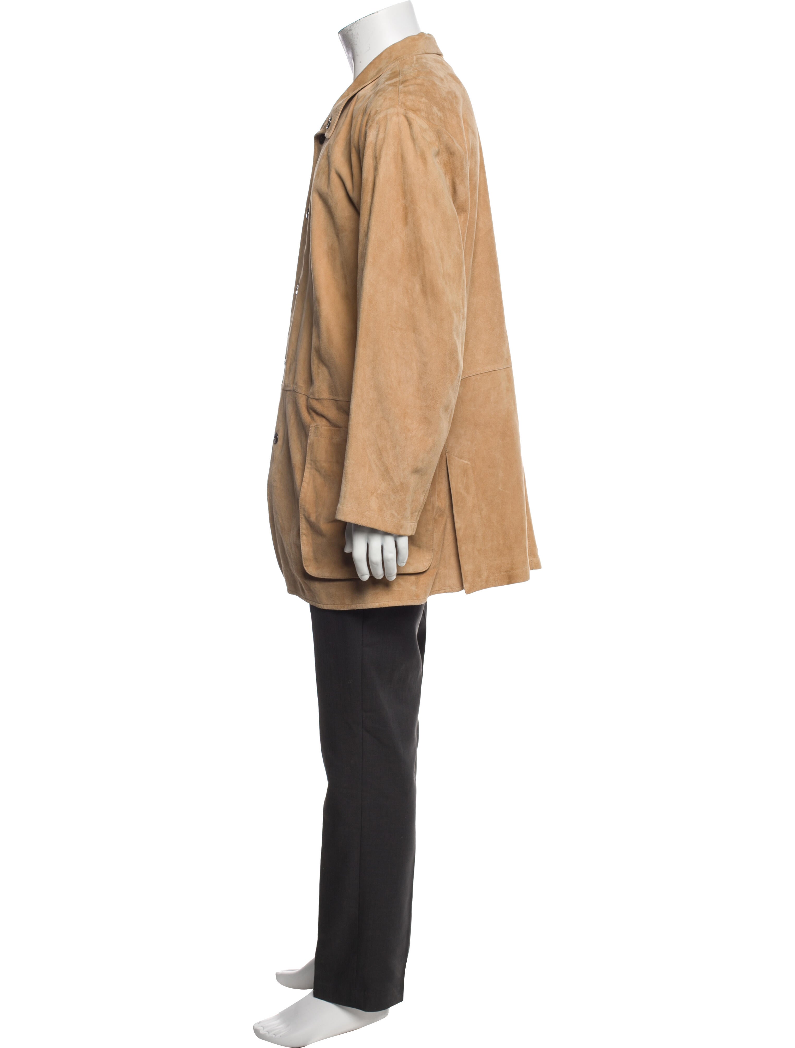 Armani Collezioni Leather Overcoat
