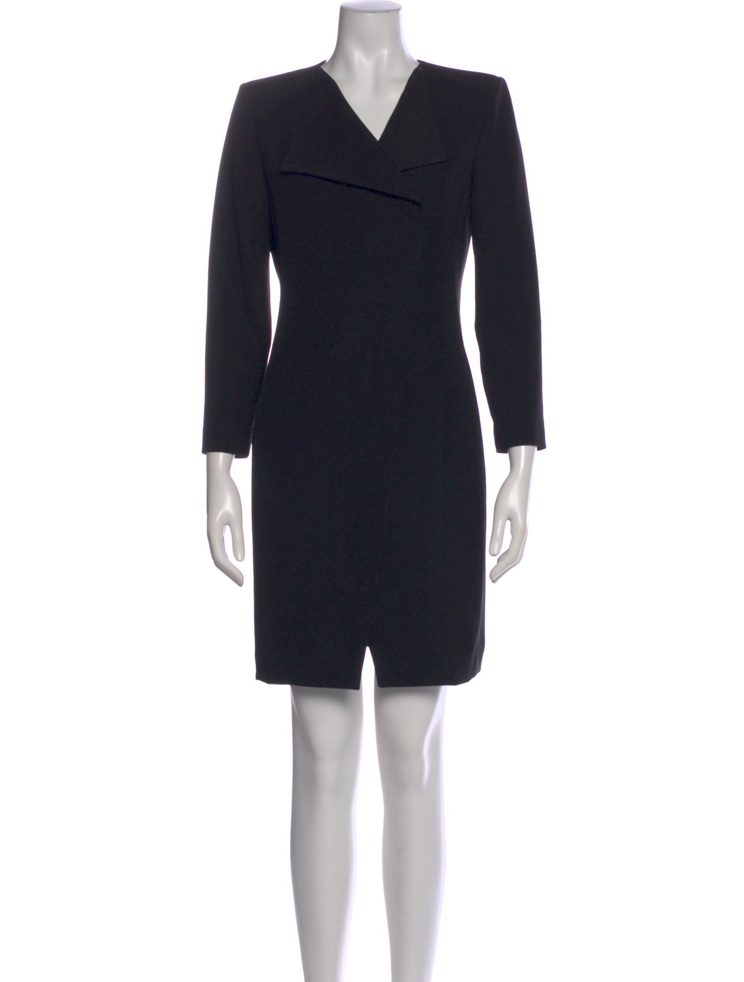 Armani Collezioni V-Neck Mini Dress