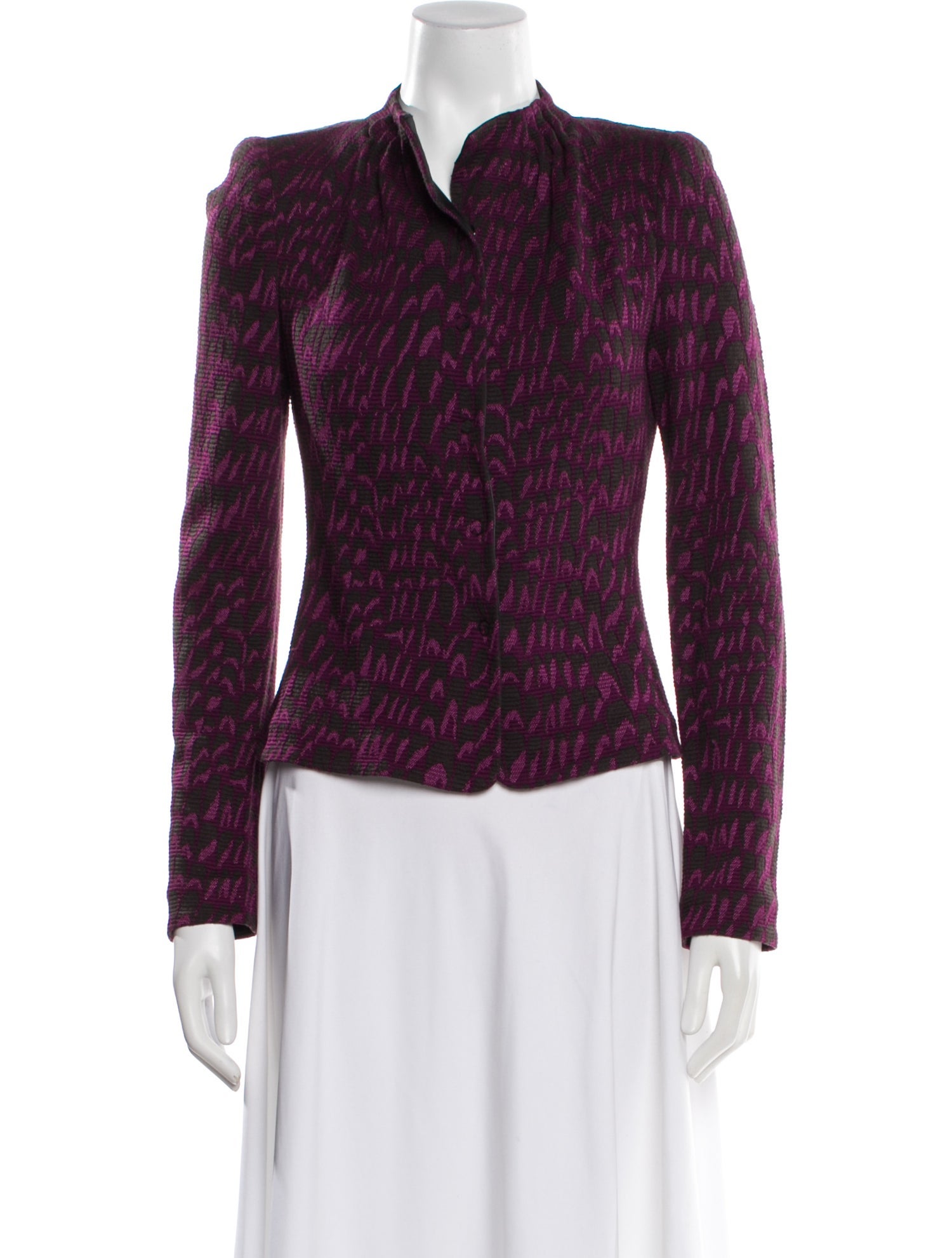 Armani Collezioni Tweed Pattern Evening Jacket