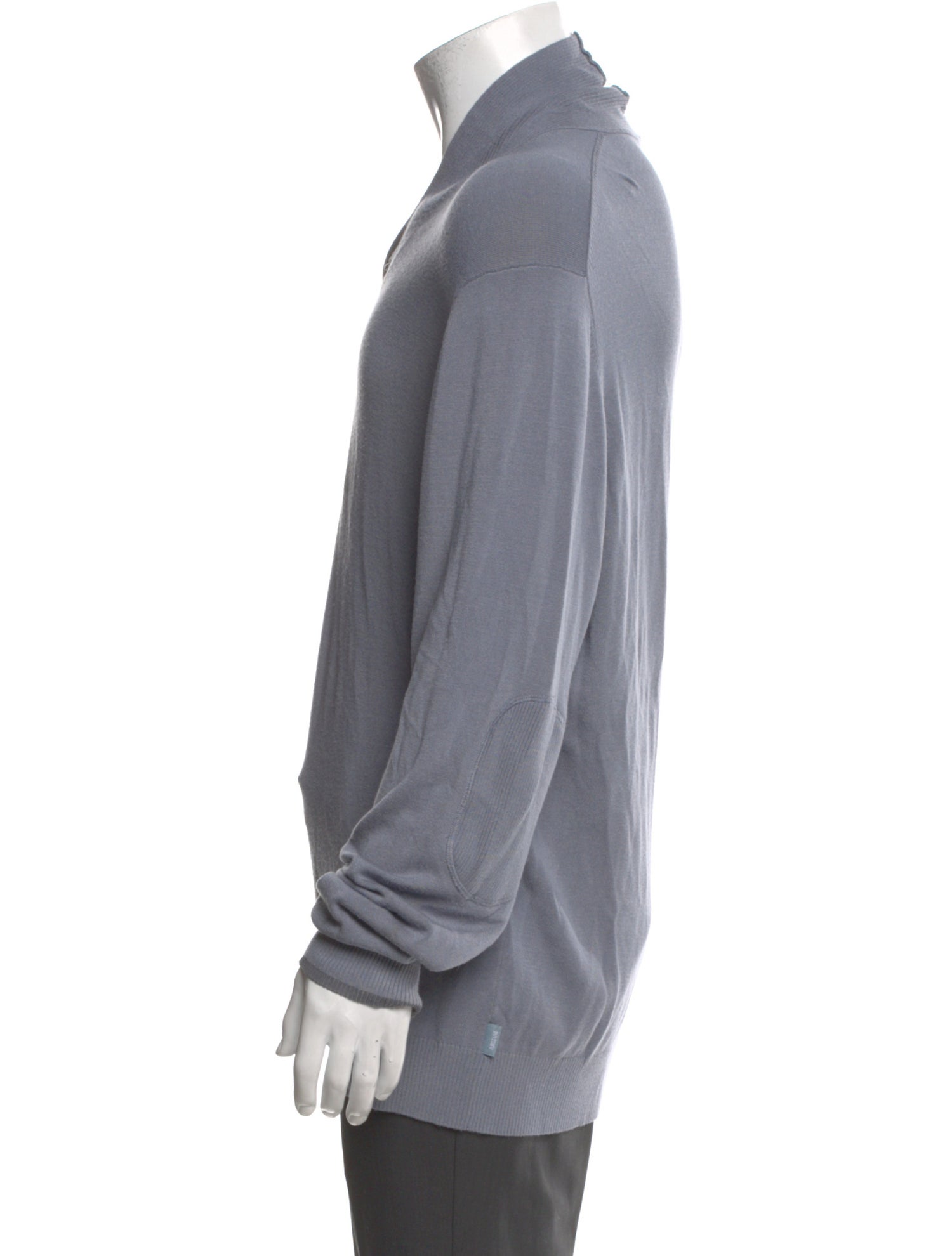 Armani Collezioni Collar Long Sleeve Polo Sweater