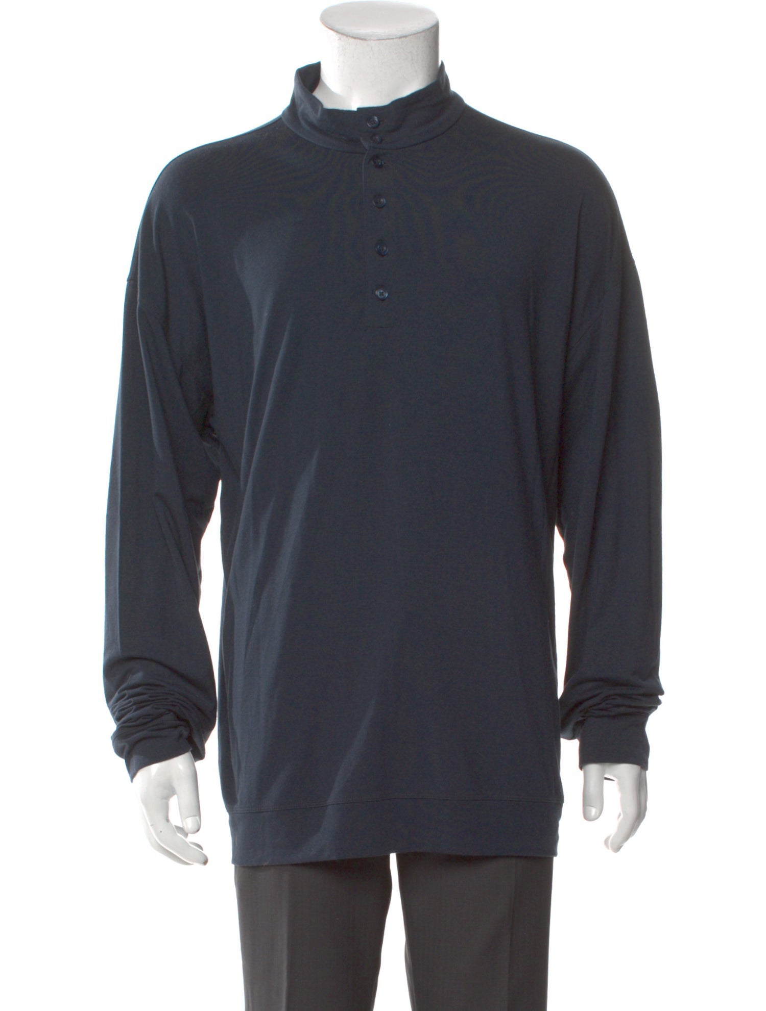 Armani Collezioni Mock Neck Long Sleeve Pullover