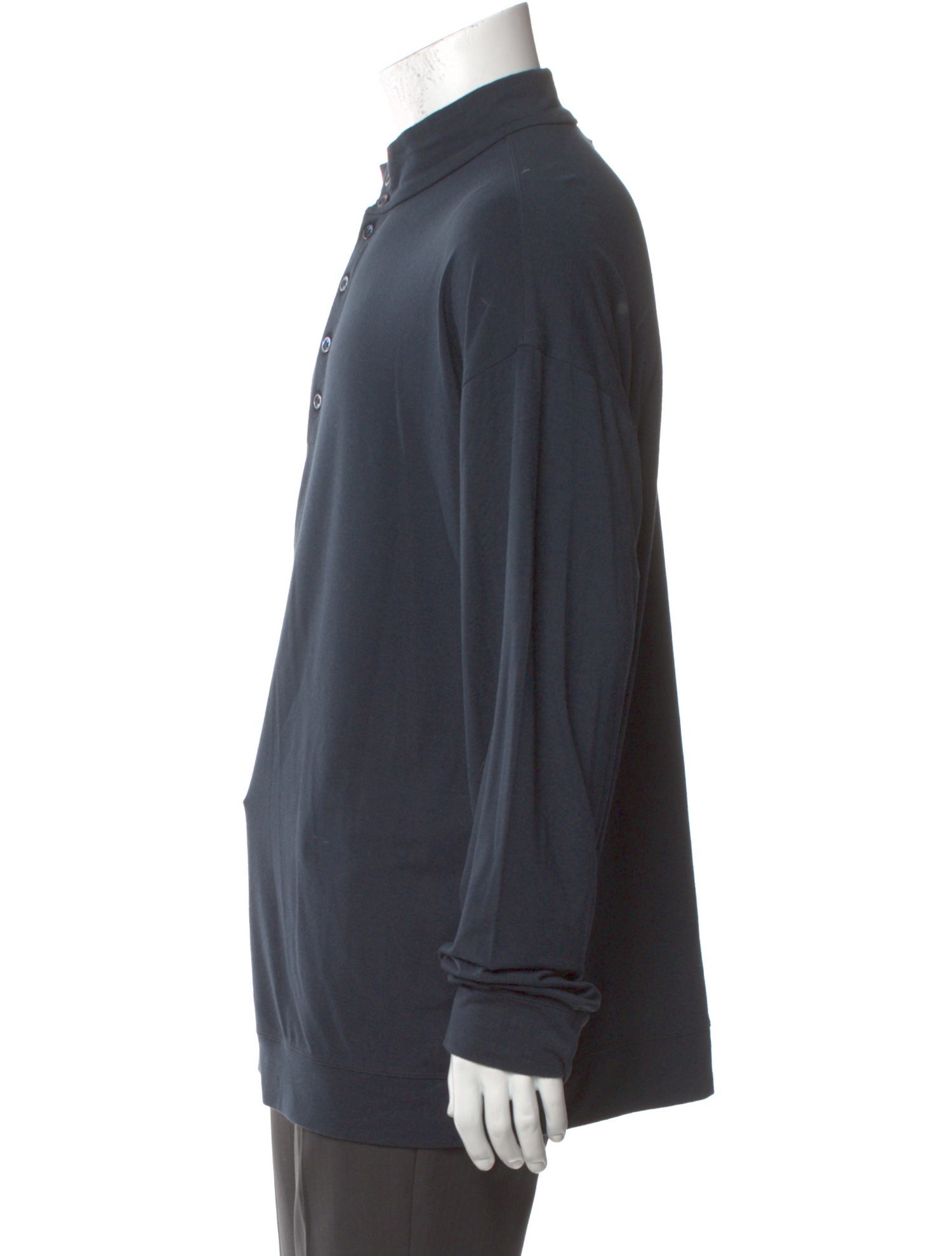 Armani Collezioni Mock Neck Long Sleeve Pullover