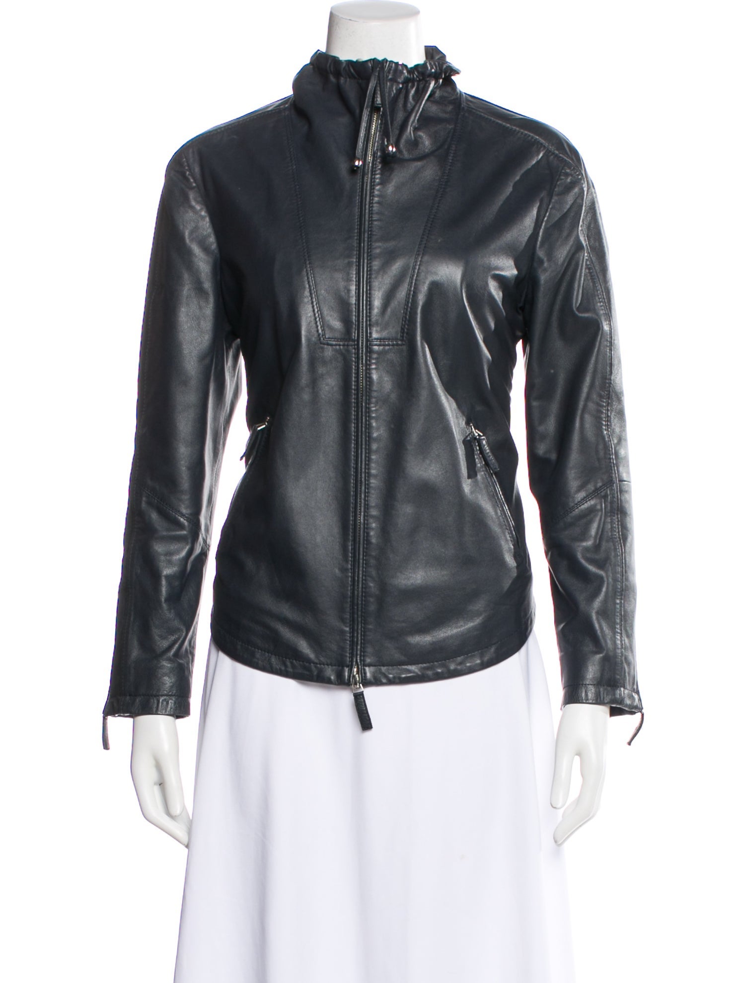 Armani Collezioni Leather Biker Jacket