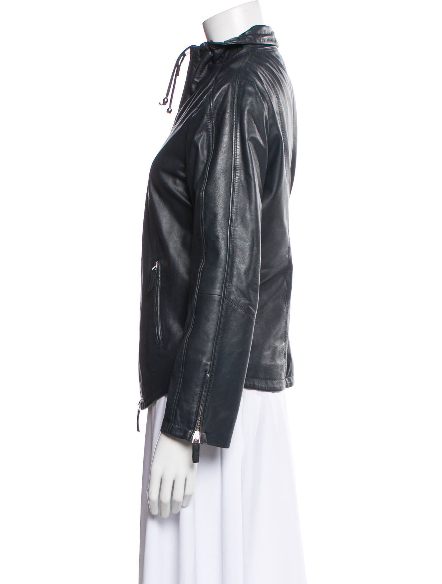 Armani Collezioni Leather Biker Jacket