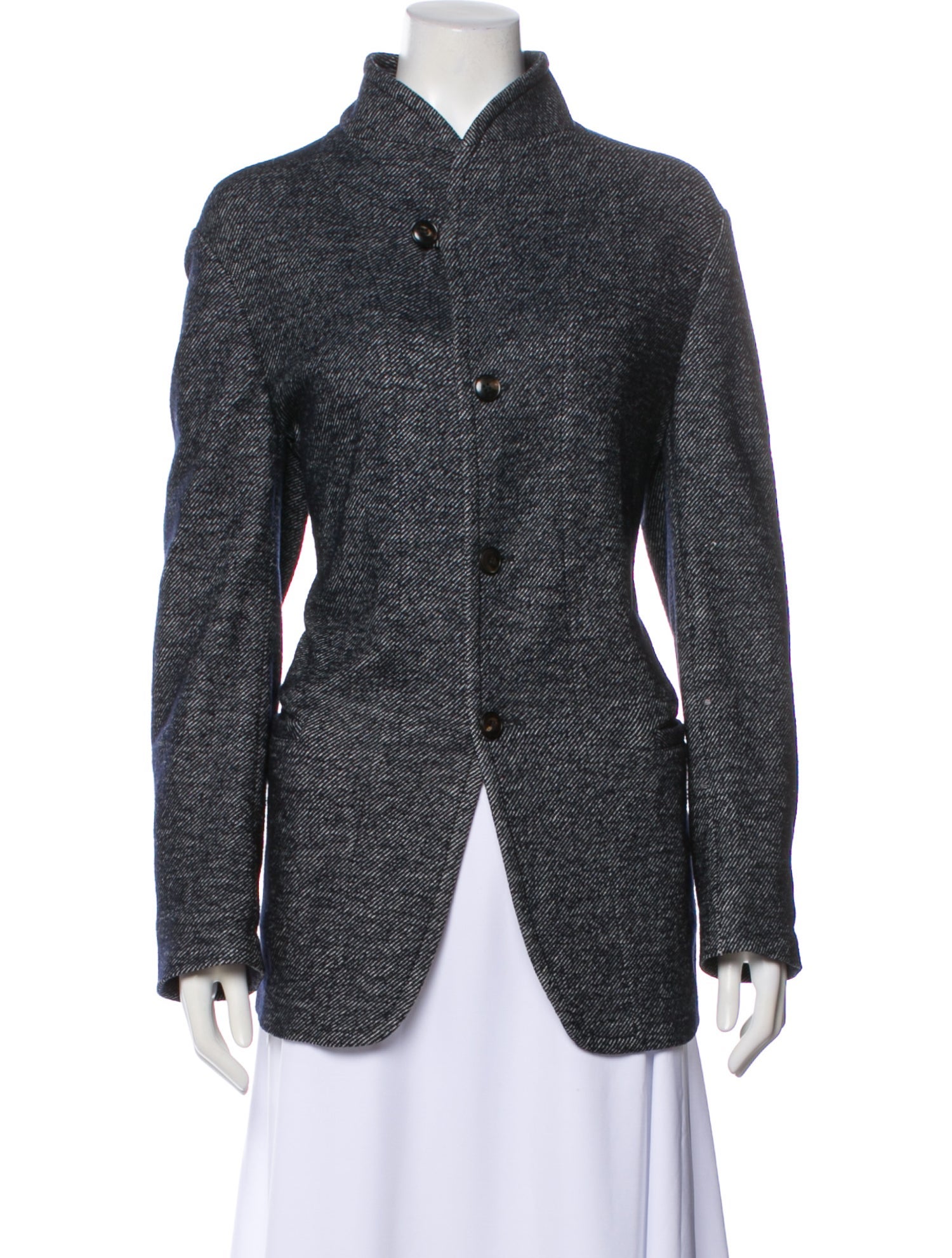 Armani Collezioni Plaid Print Blazer