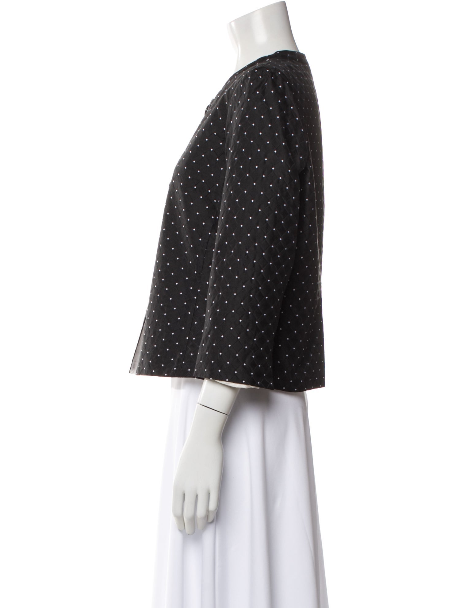 Armani Collezioni Silk Polka Dot Print Jacket