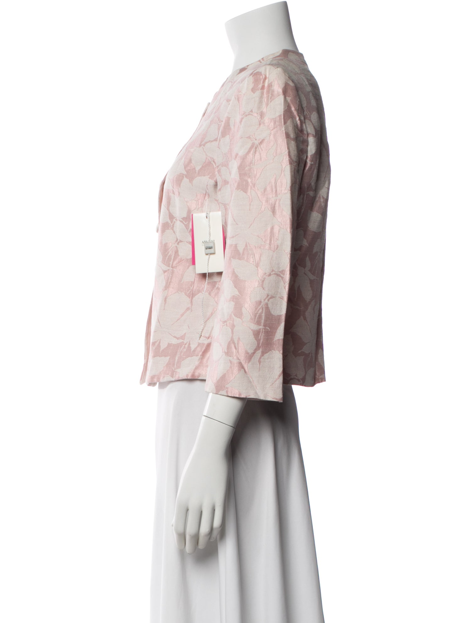 Armani Collezioni Linen Floral Print Evening Jacket